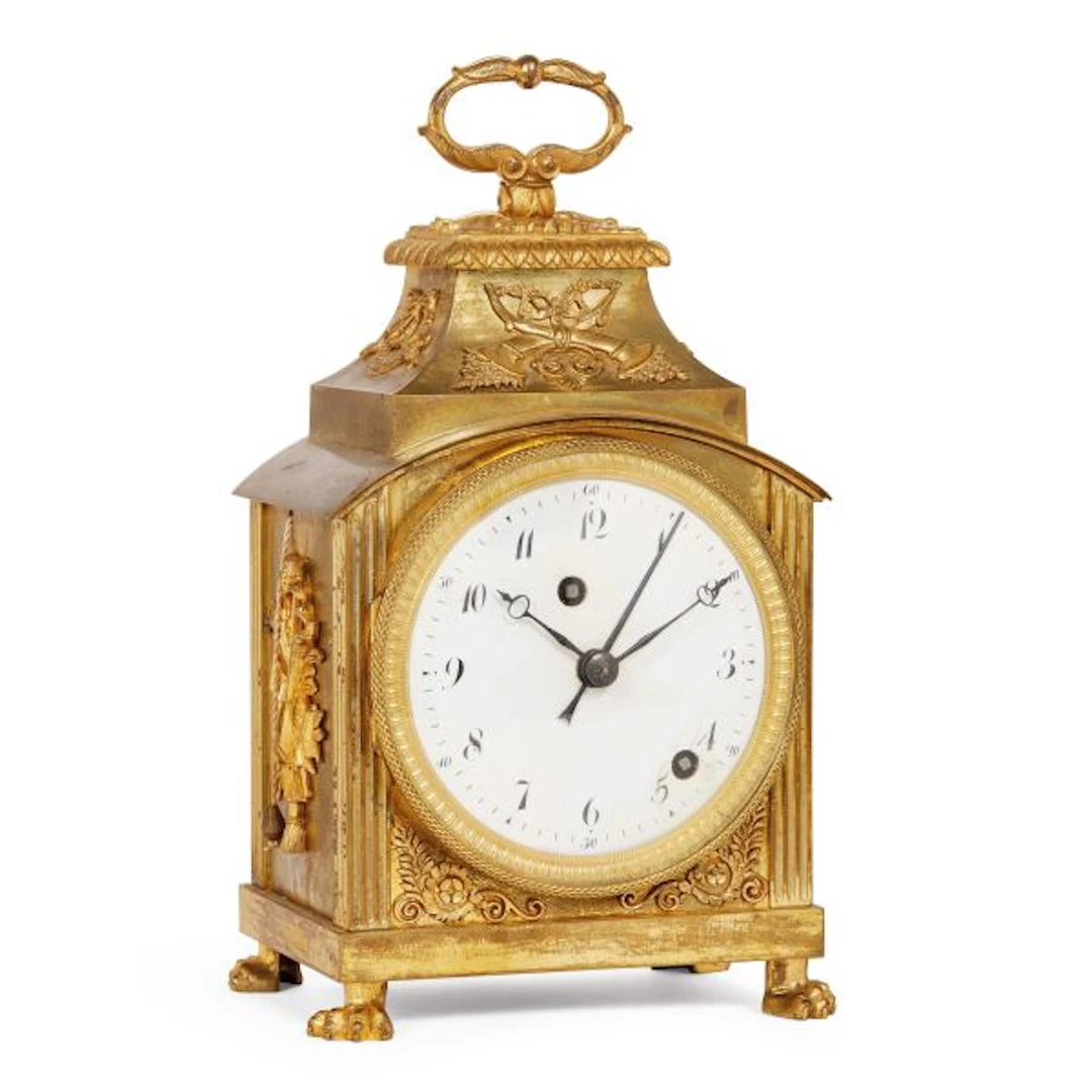 A SWISS PENDULE D'OFFICIER, EARLY 19TH CENTURY