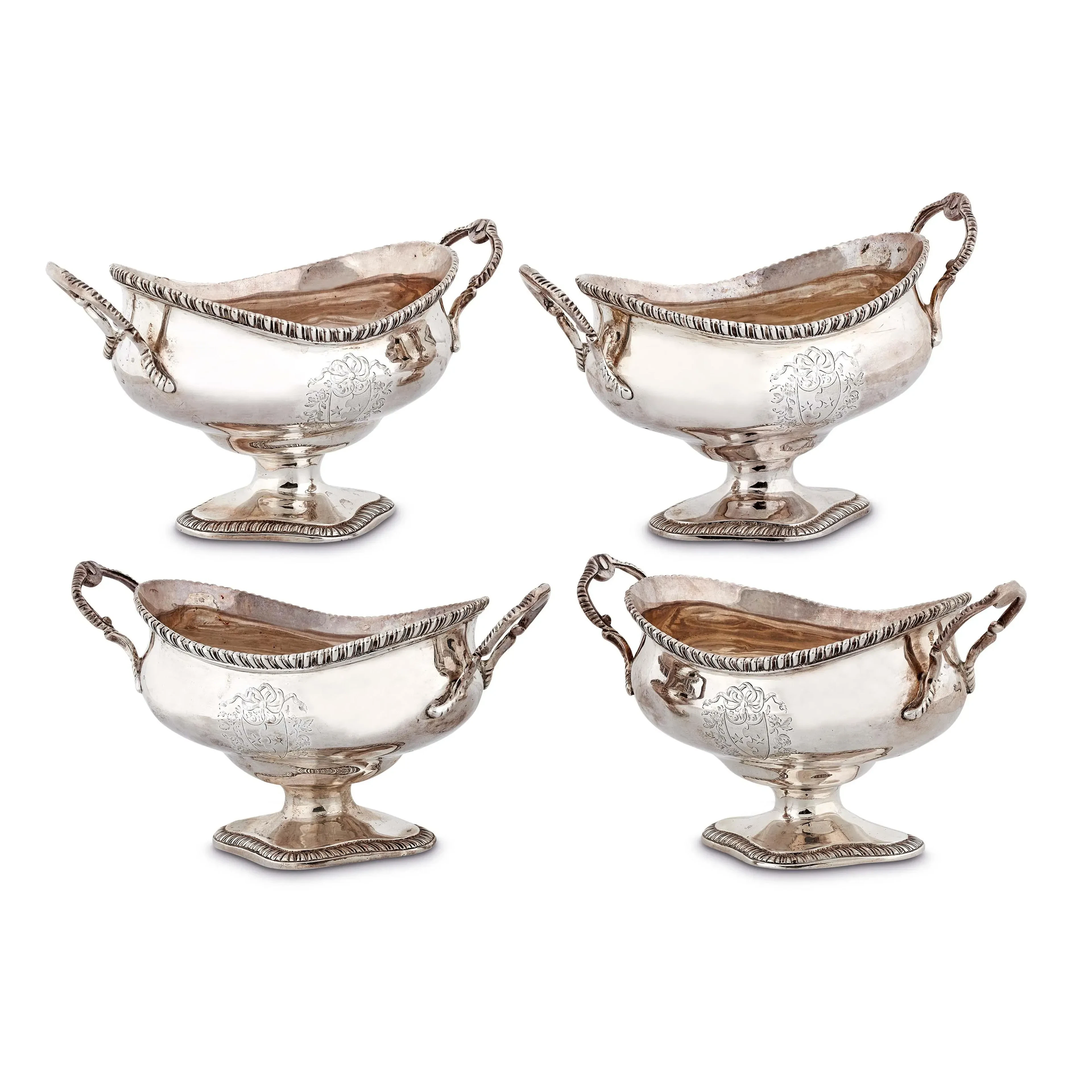 FOUR SAUCE BOATS, GEORGE SMITH II, LONDON, 1770