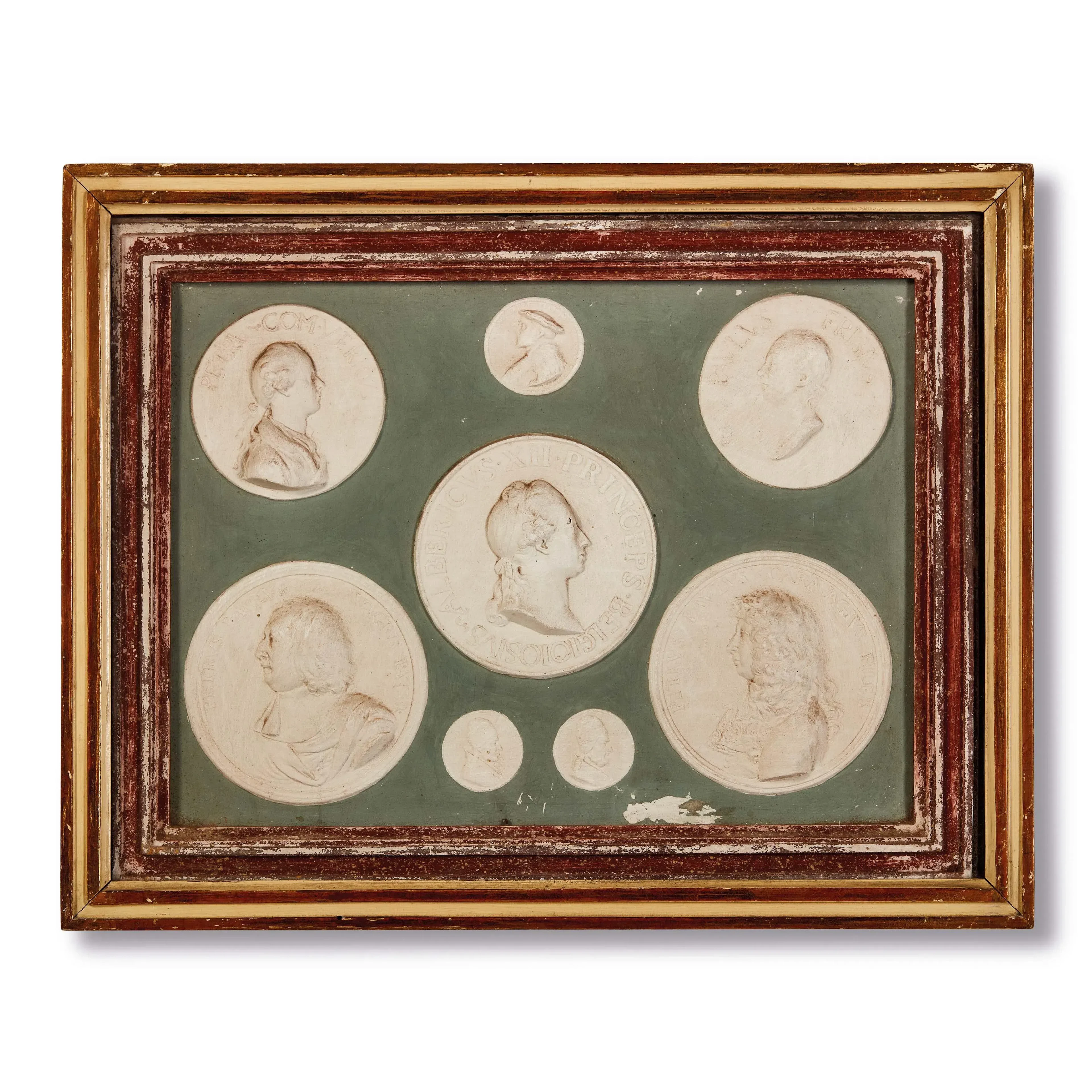 SEVEN ROMAN PANELS, NEOCLASSICAL PERIOD
