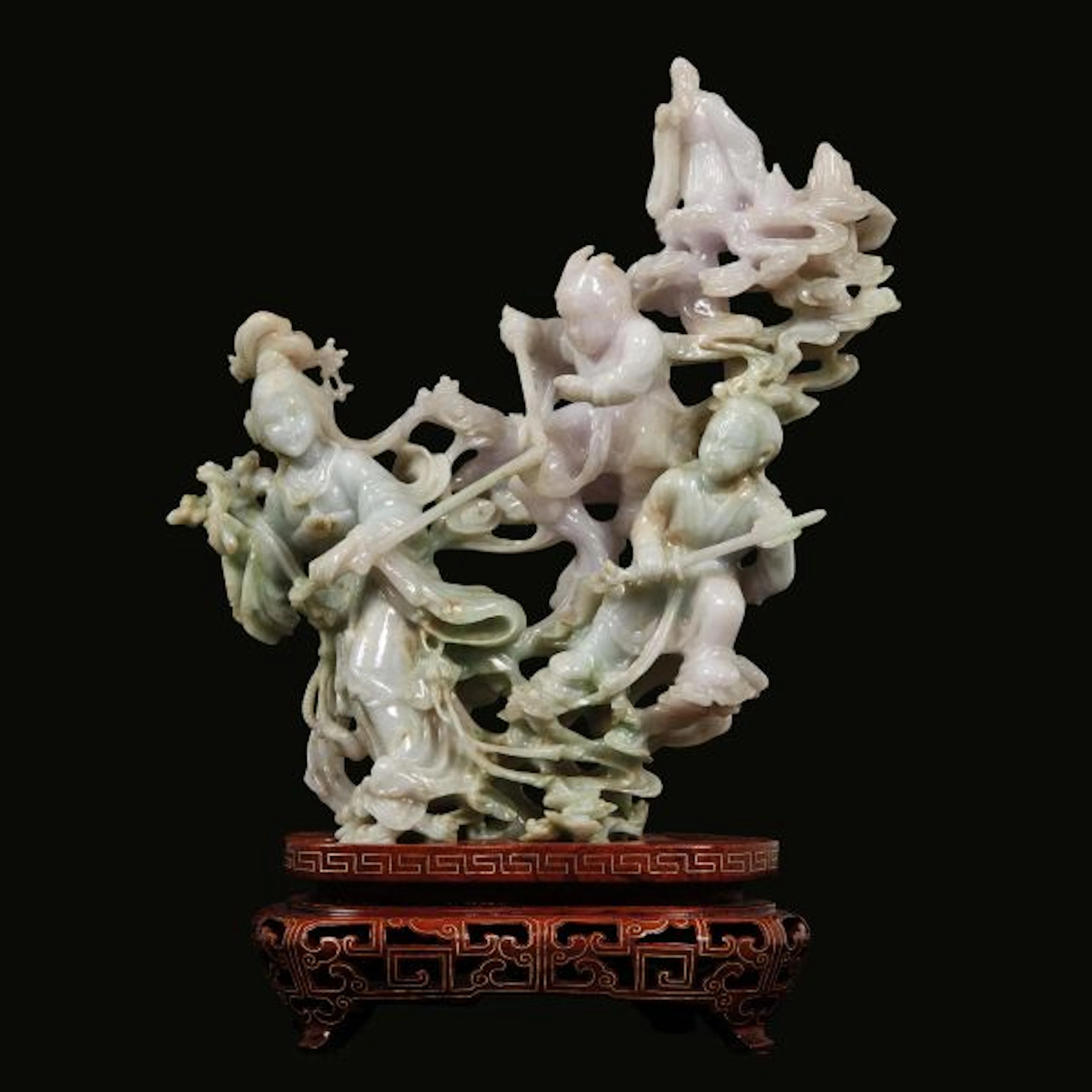 A JADEITE CARVING, CHINA, 20TH CENTURY