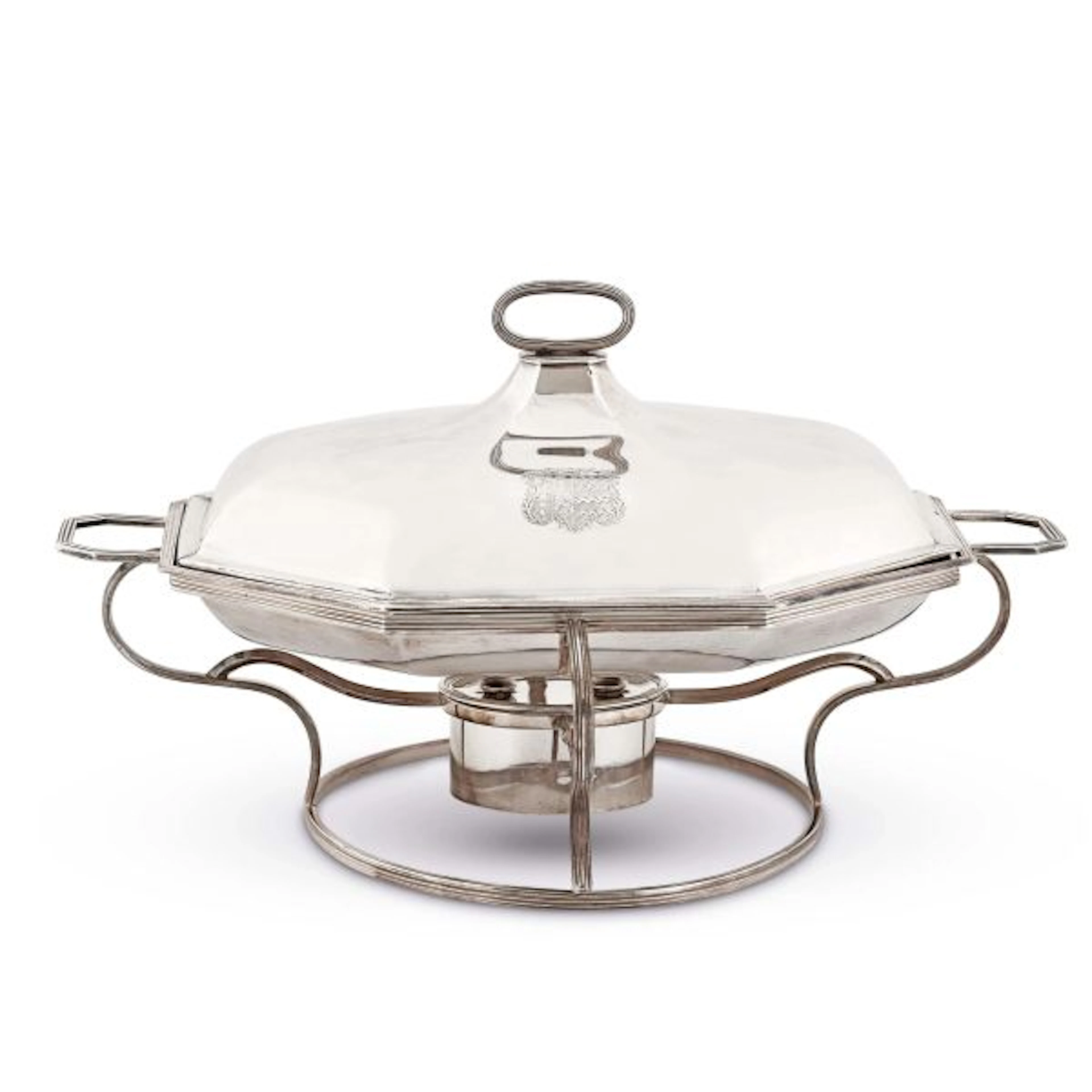 A SILVER WARMER, JAMES YOUNG, LONDON, 1791/1792