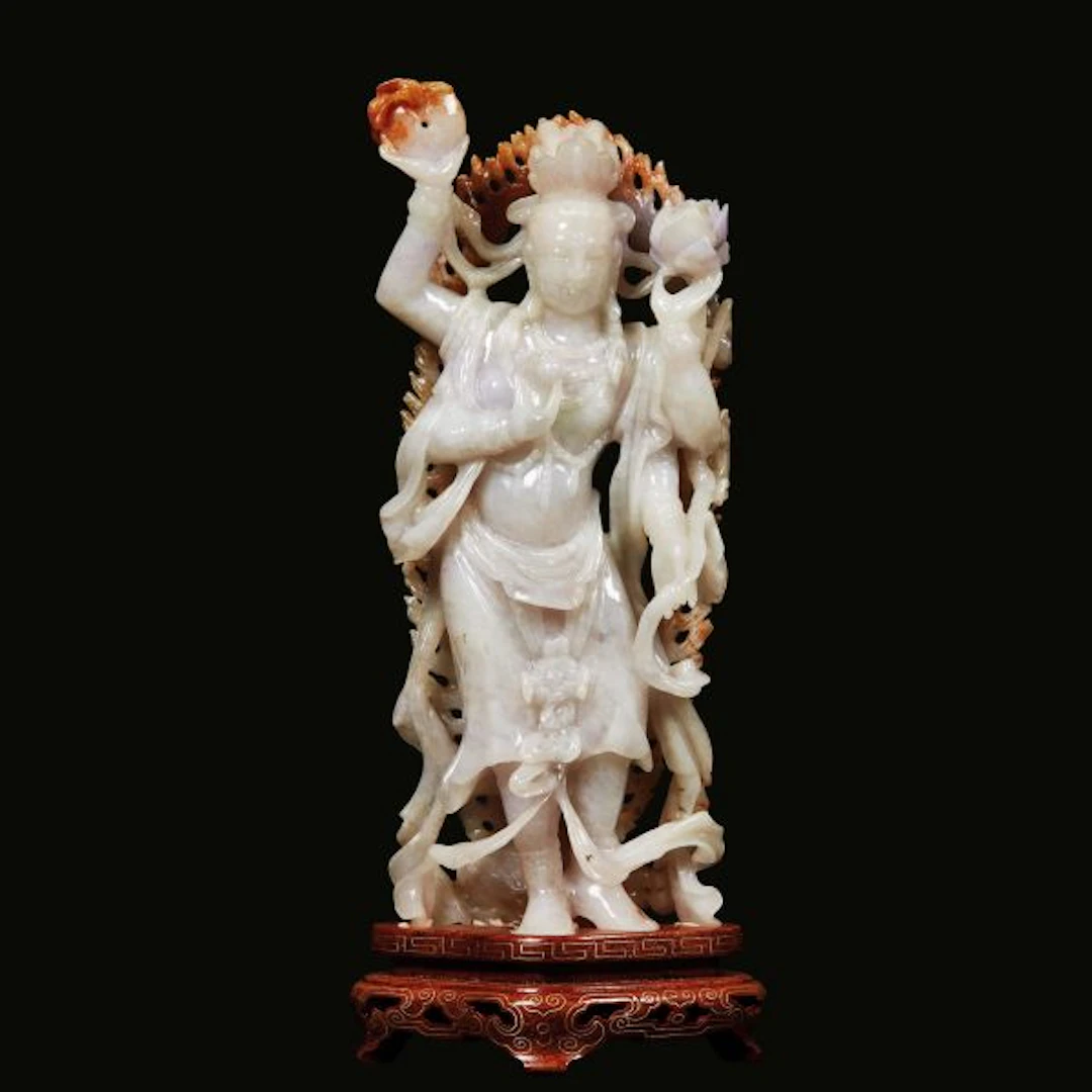 A JADEITE CARVING, CHINA, LATE QING DYNASTY, 20TH CENTURY