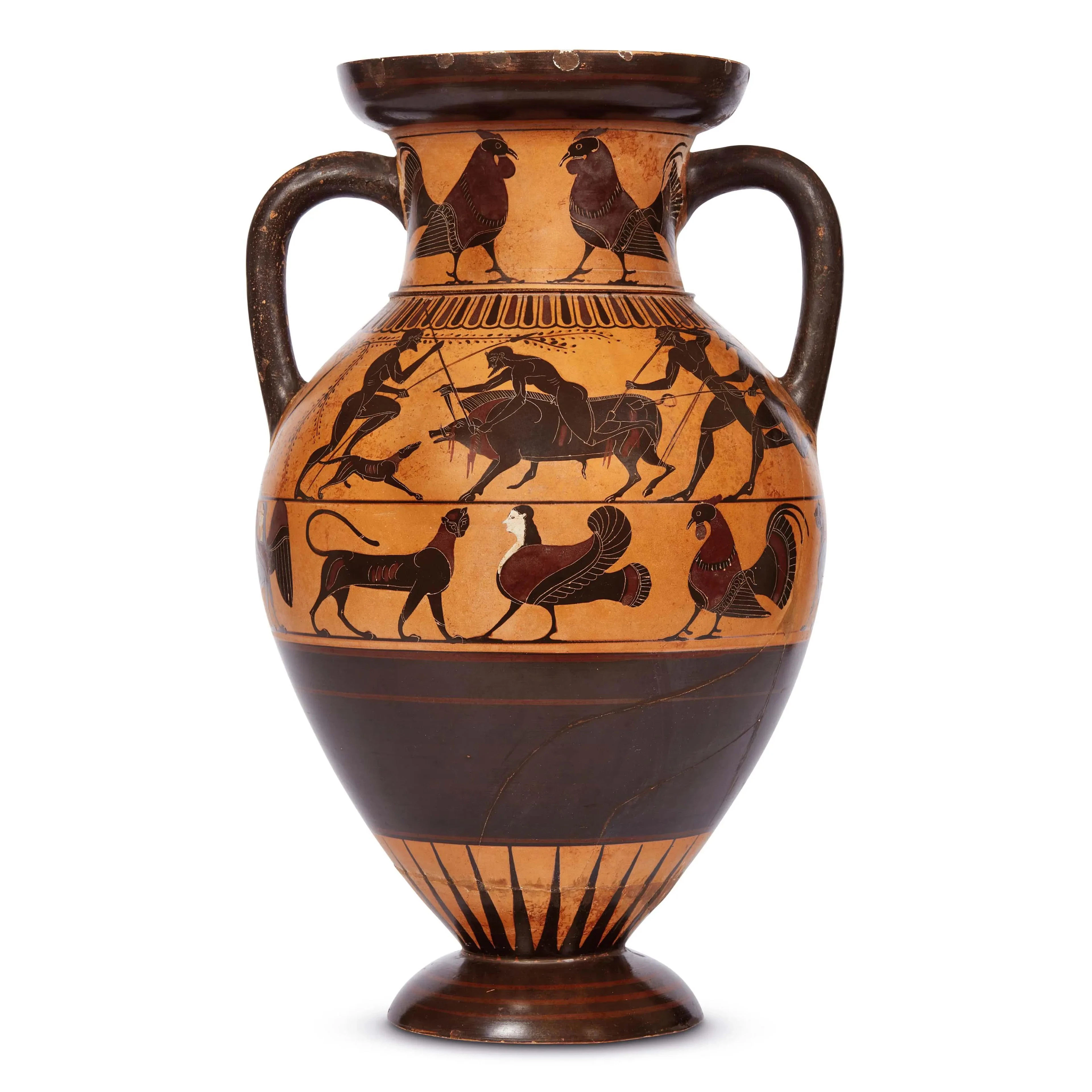 A LARGE ATTIC AMPHORA, 19TH CENTURY