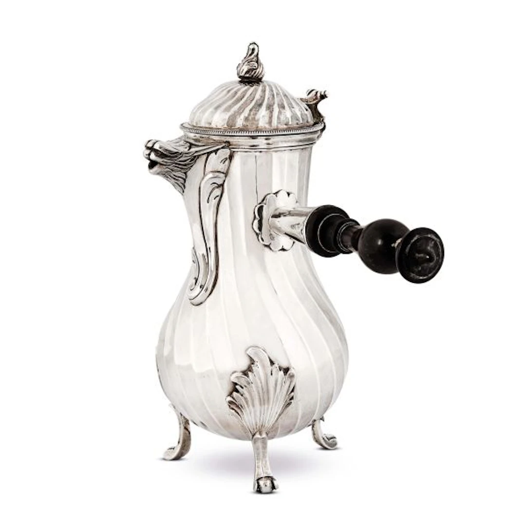 A SILVER COFFEE POT, TURIN, 1789/1816