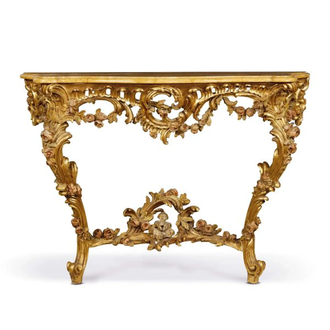 A NORTHERN ITALY CONSOLE, MID 18TH CENTURY