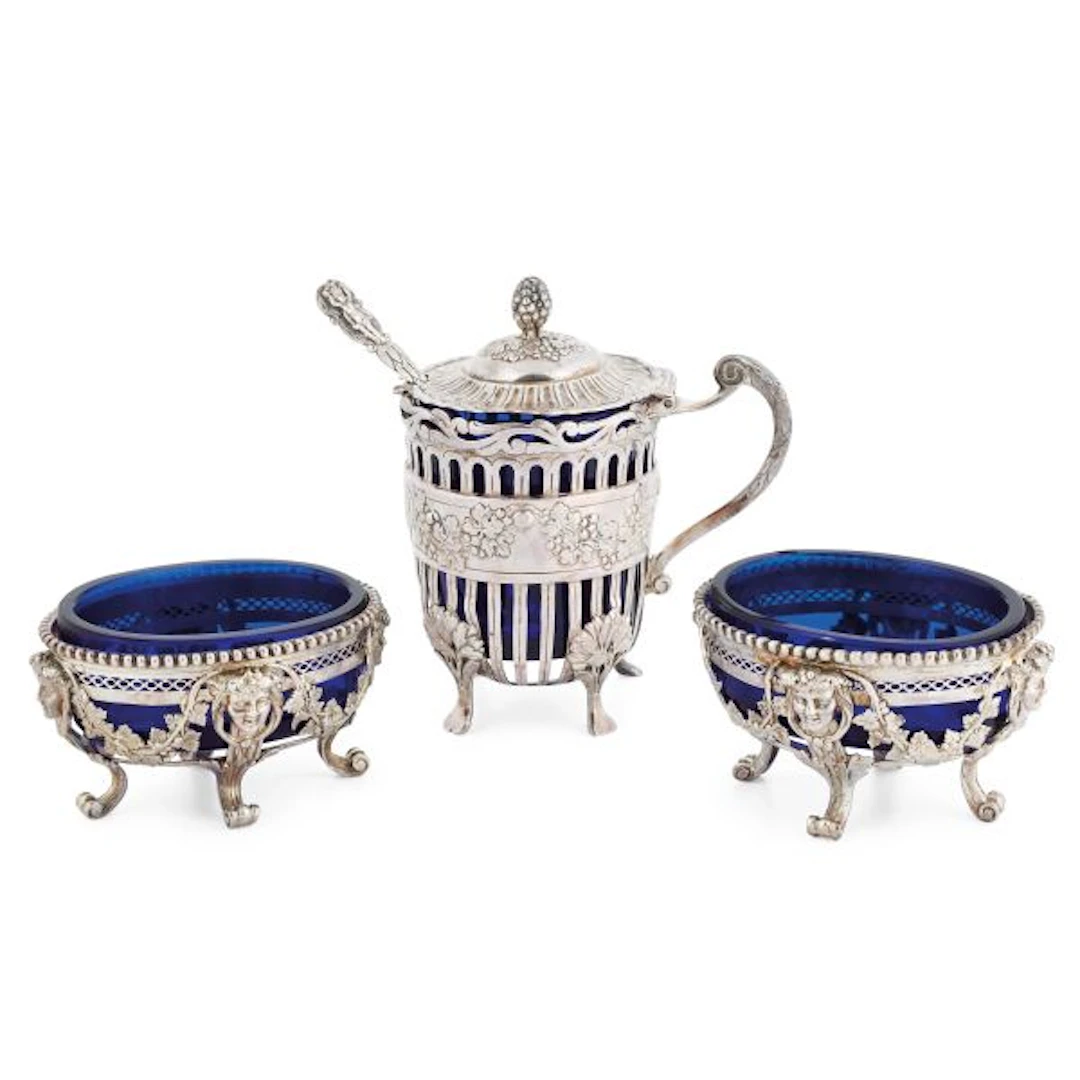A SILVER MUSTARD POT, CLAUDE-NICOLAS DELANOY, PARIS, 1776/1777 AND