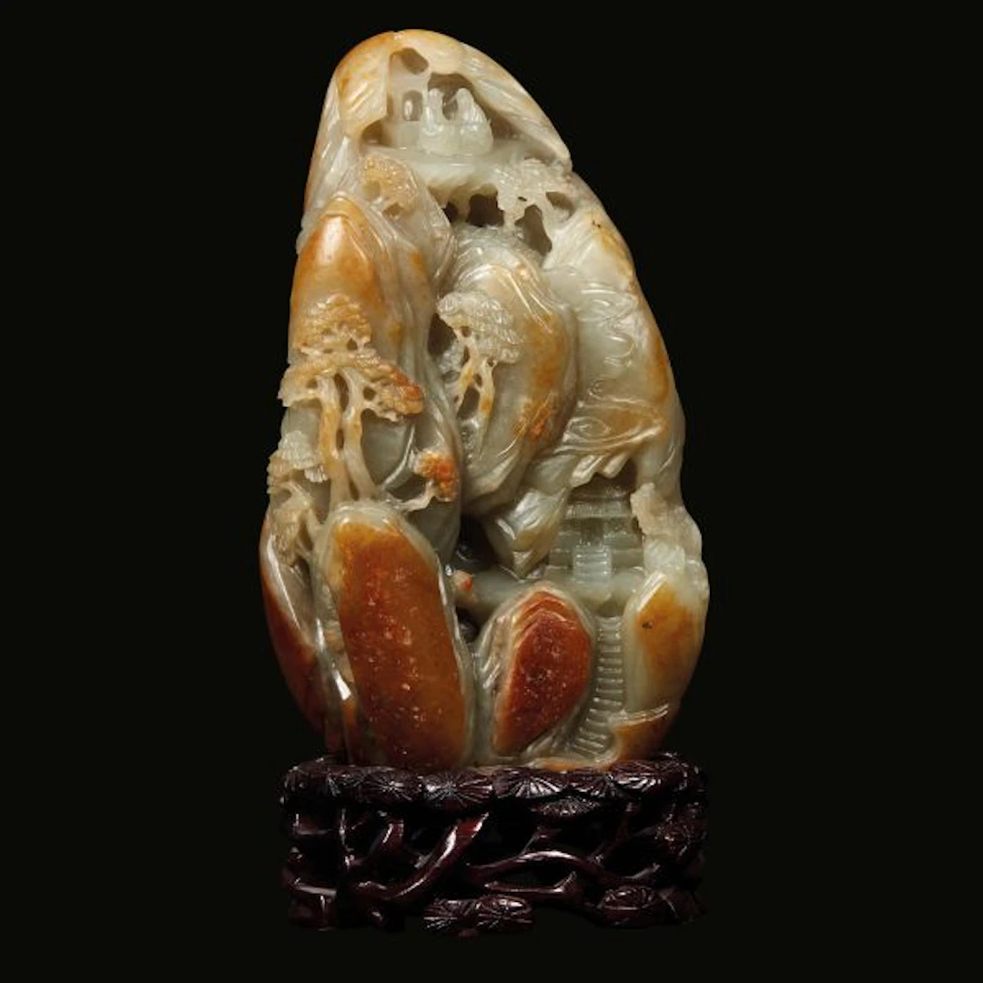 A JADE CARVING, CHINA, 20TH CENTURY