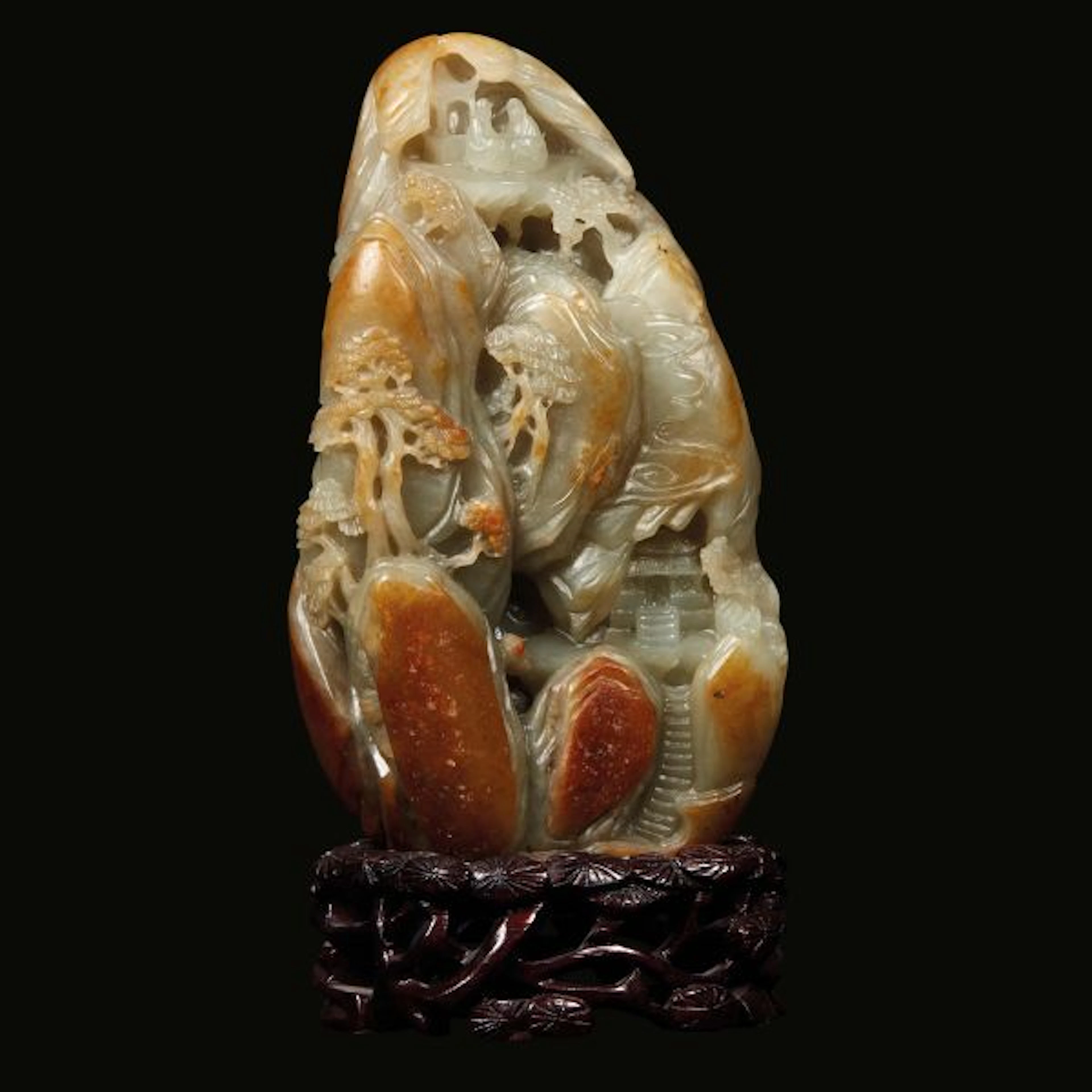 A JADE CARVING, CHINA, 20TH CENTURY