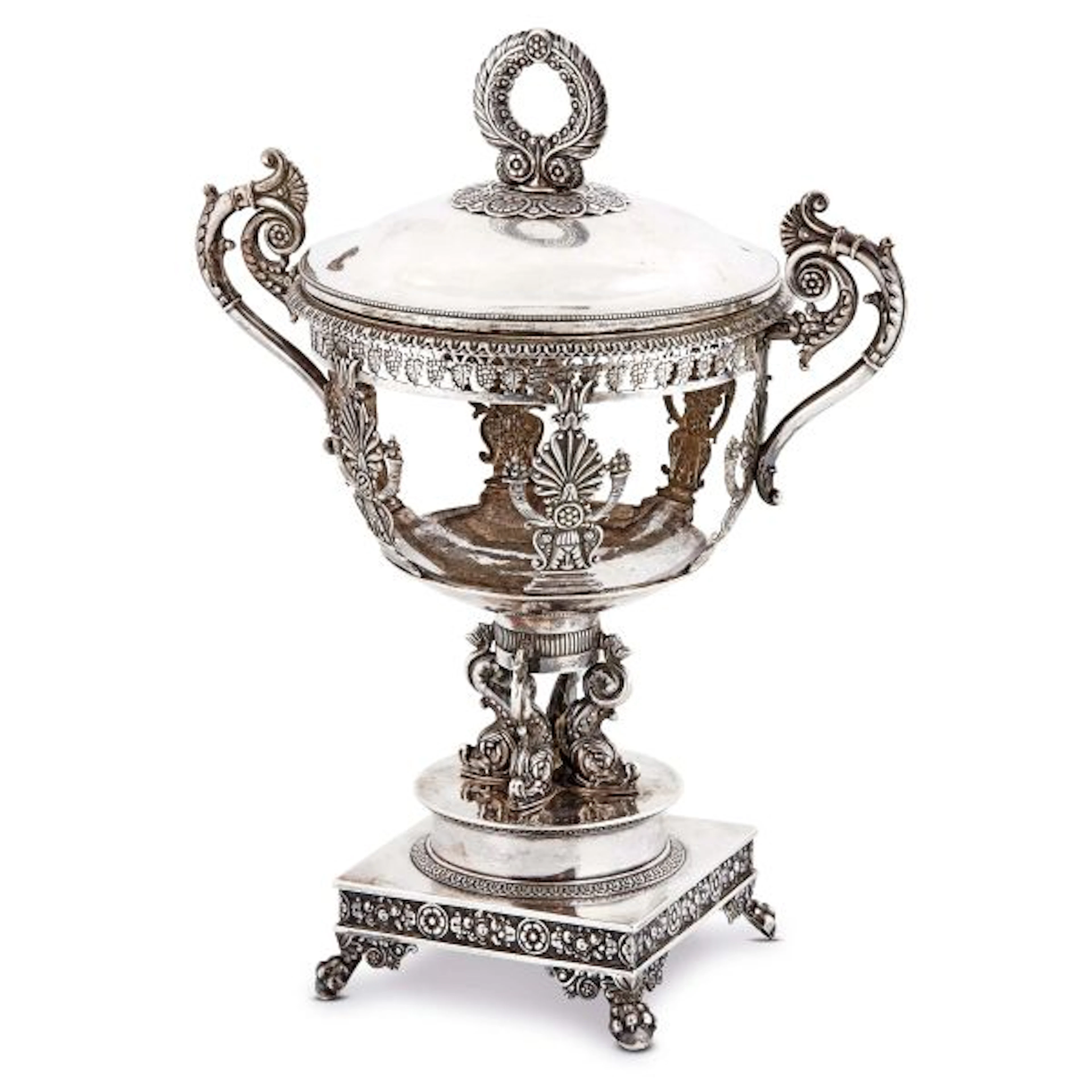 A SILVER SUGAR BOWL, PARIS, CIRCA 1830
