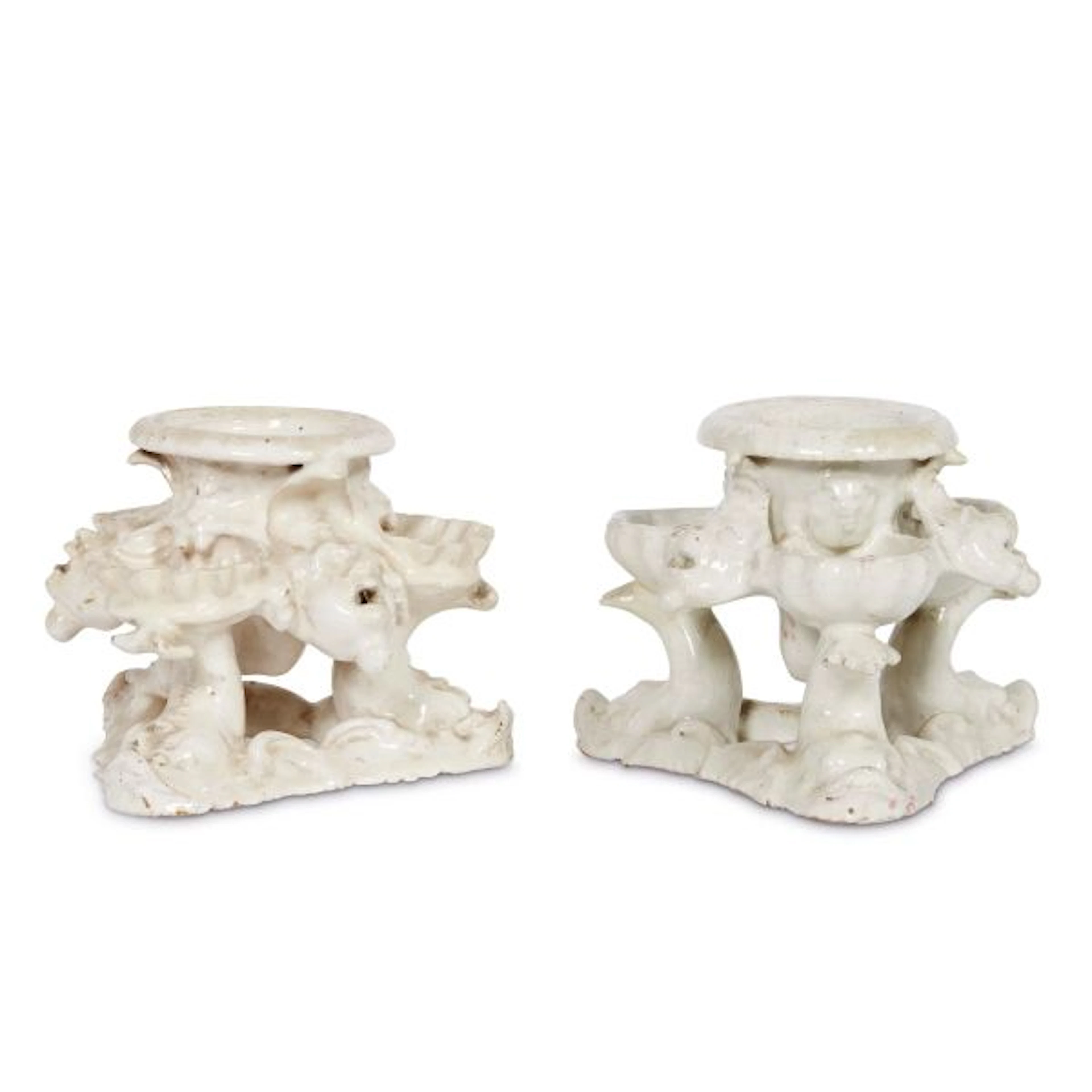 A PAIR OF RENAISSANCE STYLE SALT SHAKERS, 20TH CENTURY