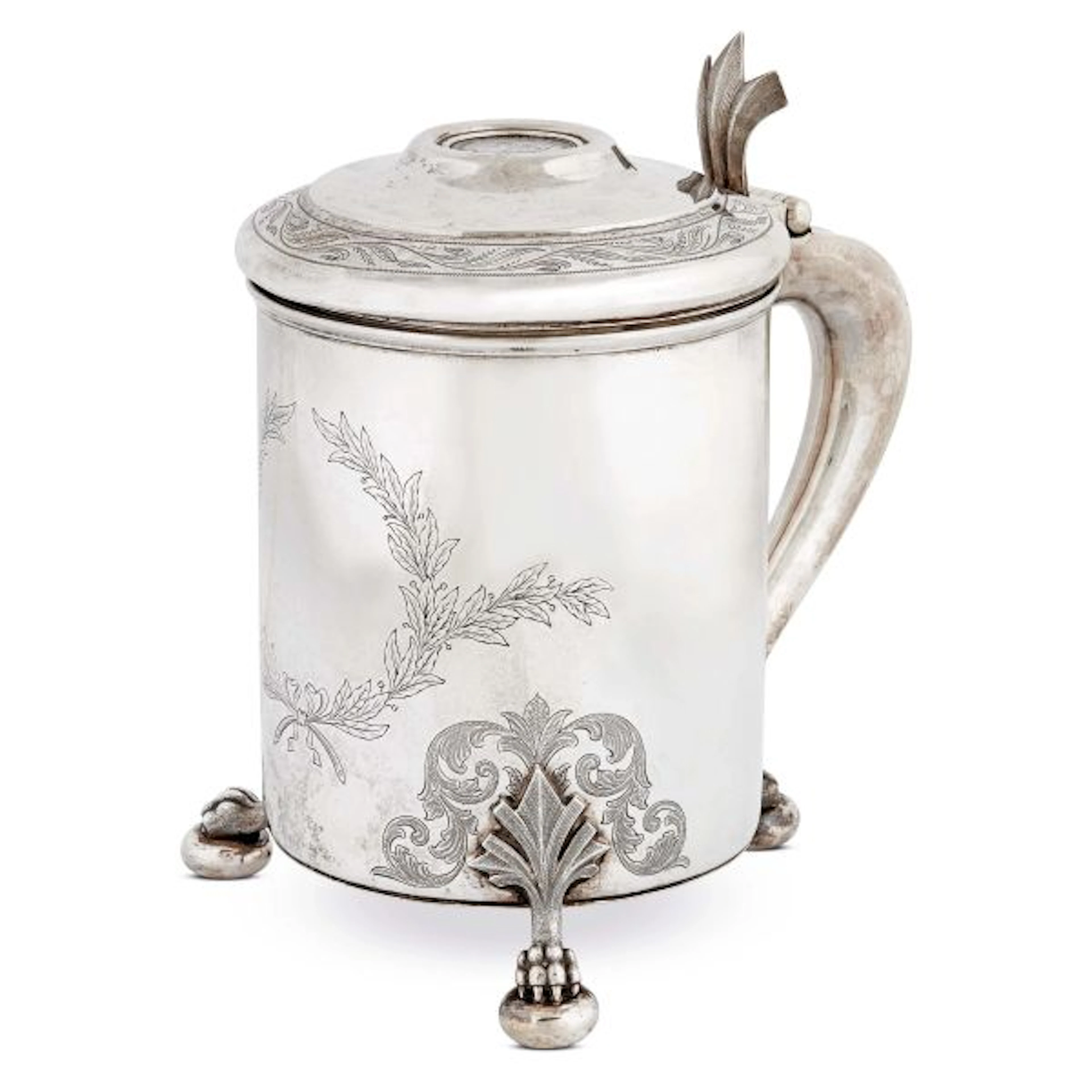 A SILVER TANKARD, ANDERSEN, NORWAY, LATE 19TH CENTURY