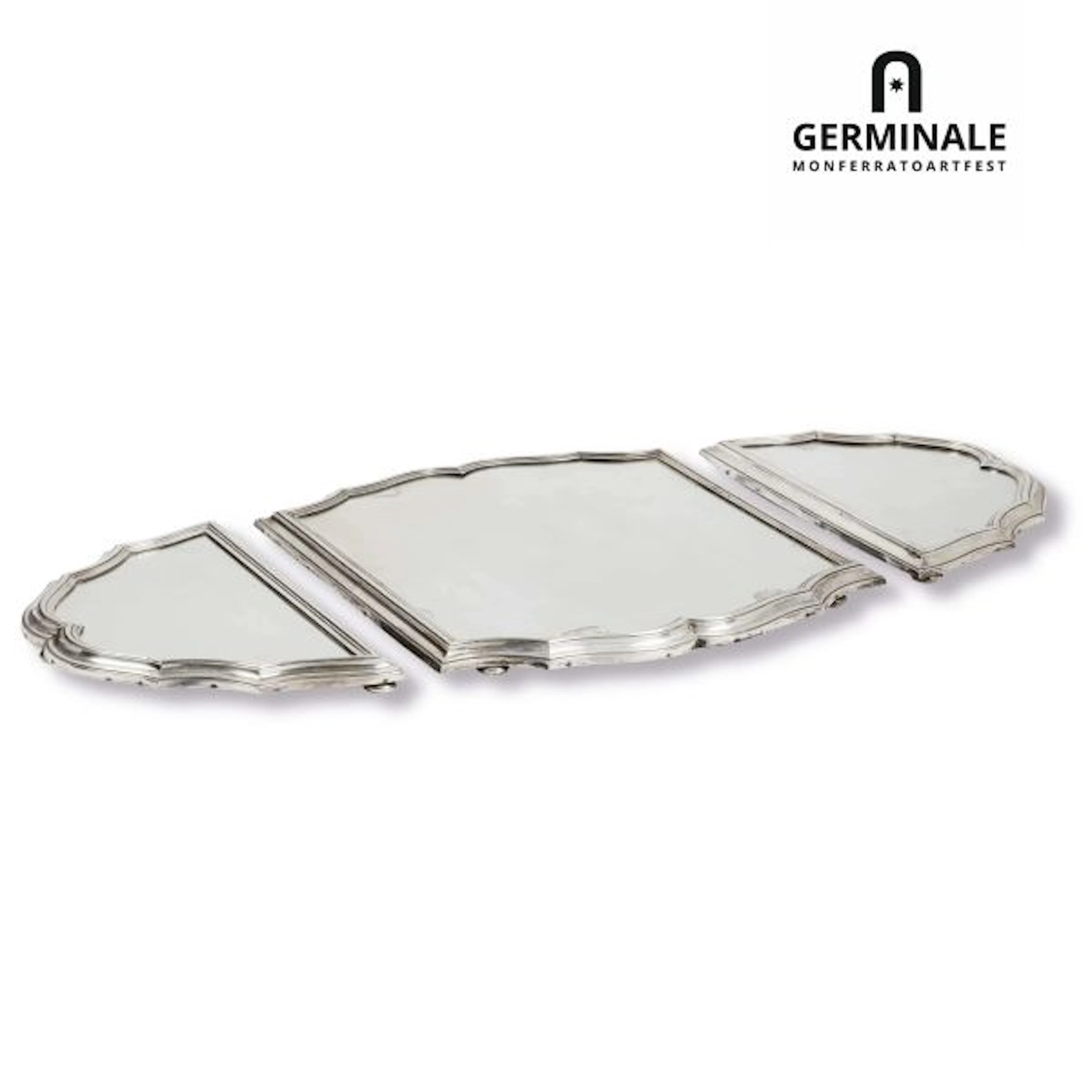 A SILVER SURTOUT DE TABLE, RICCI & C, ALESSANDRIA, FIRST HALF 20TH CENTURY