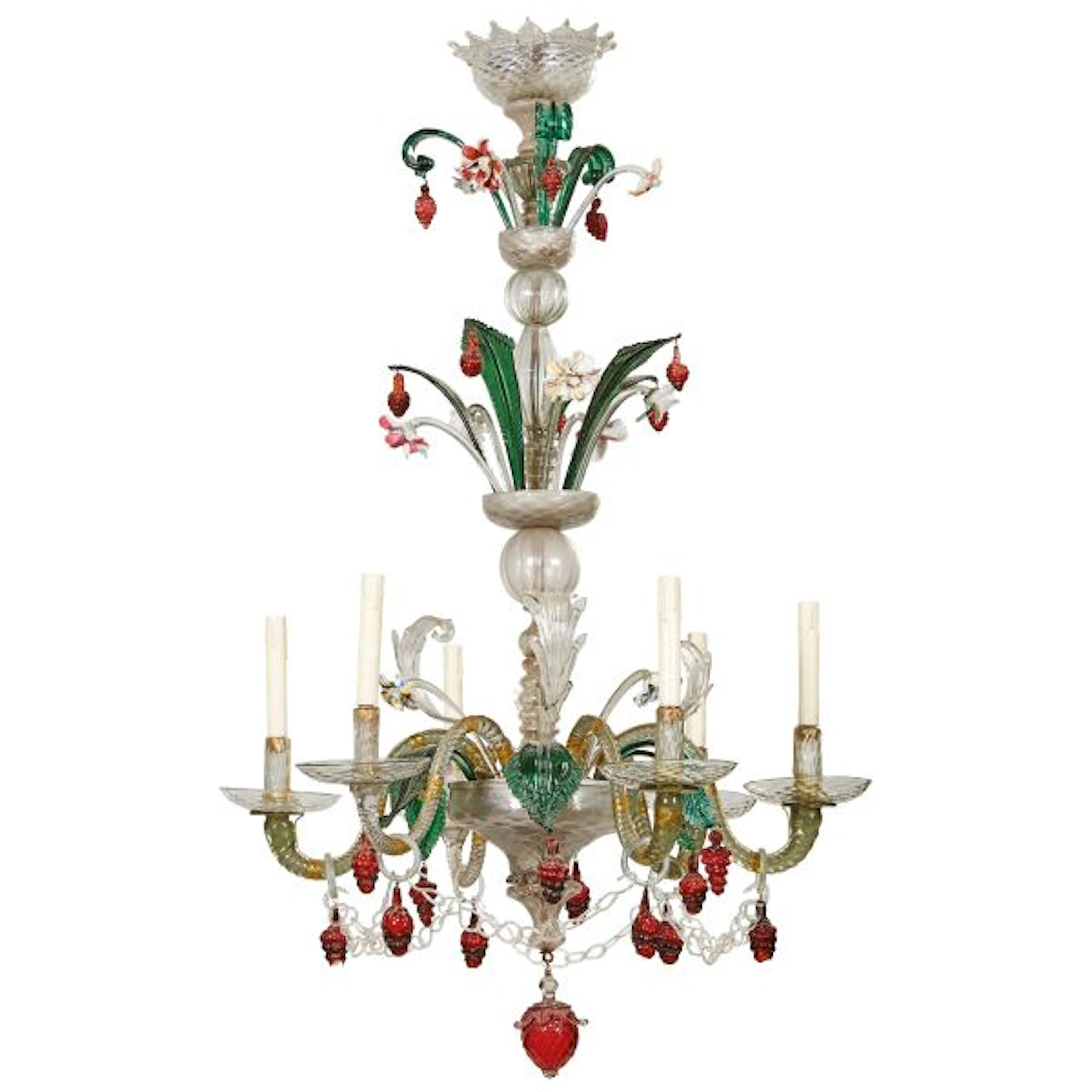 A VENETIAN CHANDELIER, 19TH CENTURY