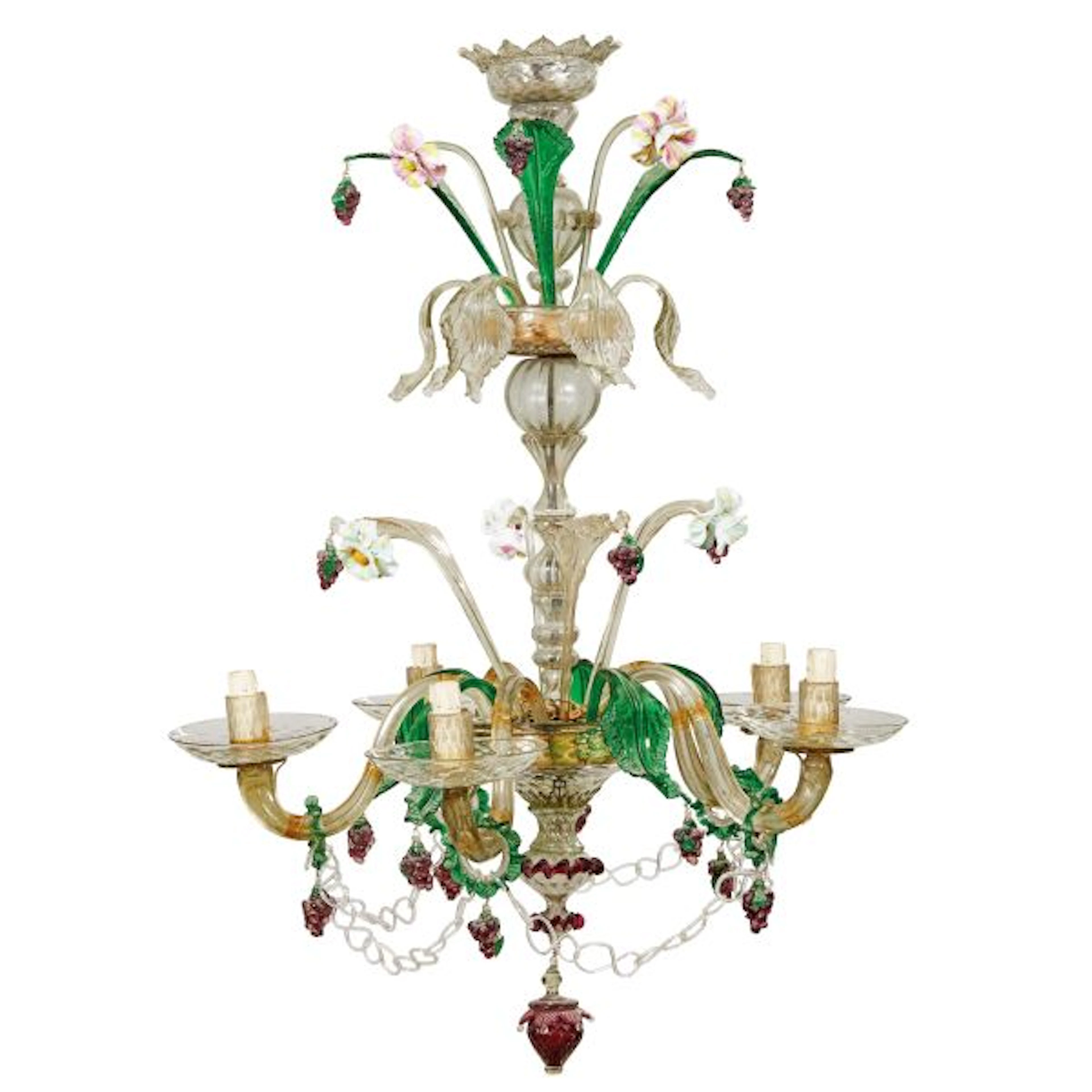 A VENETIAN CHANDELIER, 19TH CENTURY
