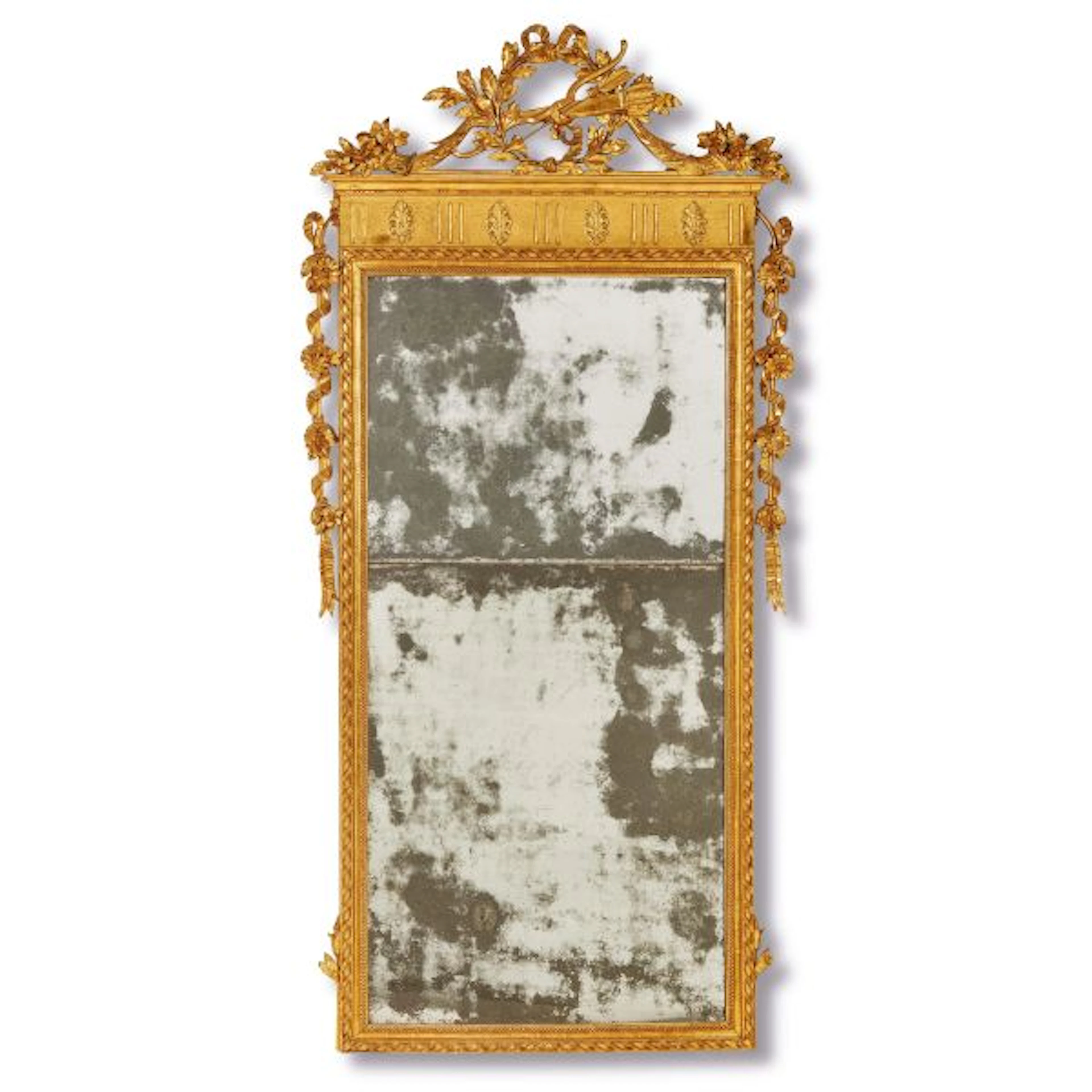 A TUSCAN MIRROR, LATE 18TH CENTURY