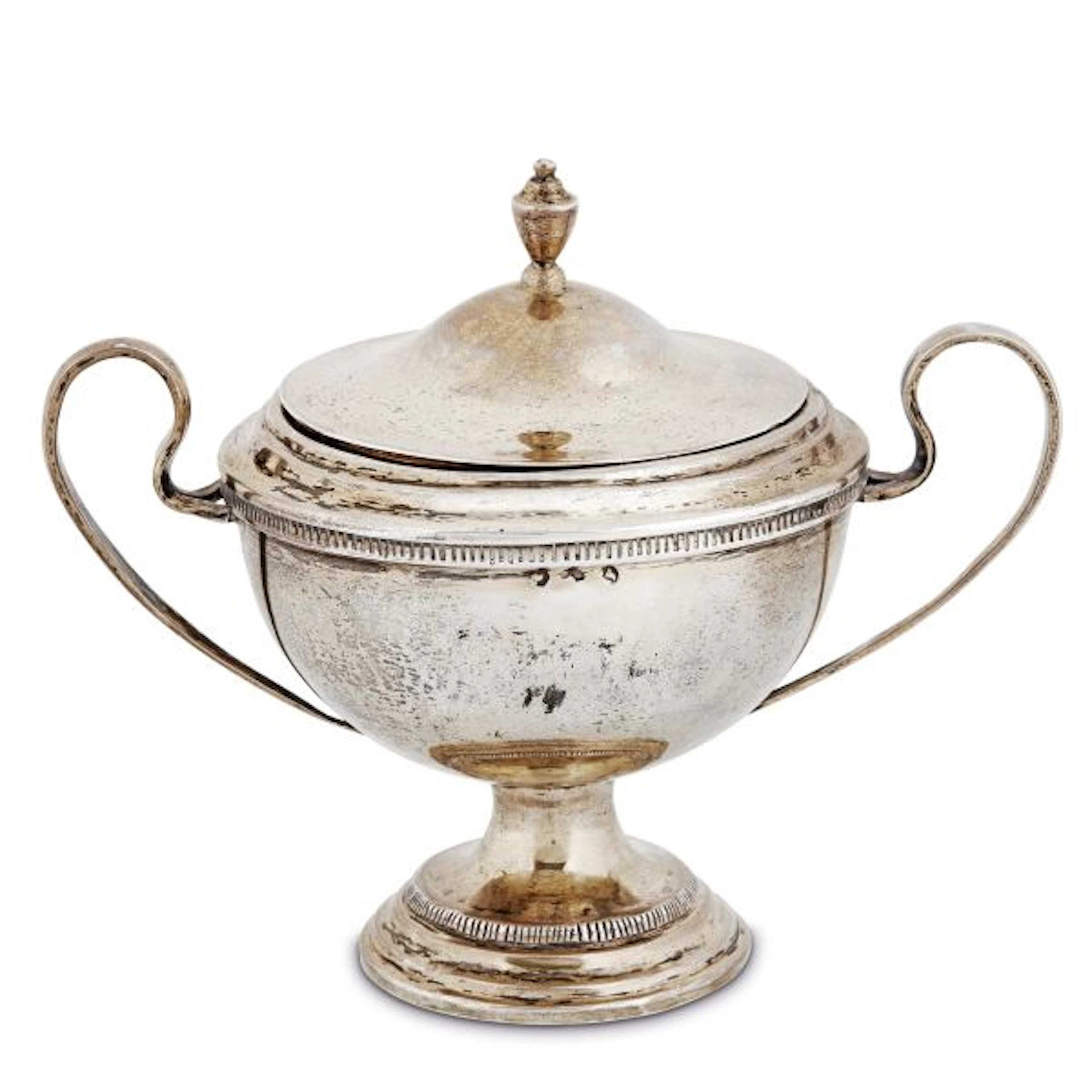 A SILVER SUGAR BOWL, VENICE, 19TH CENTURY
