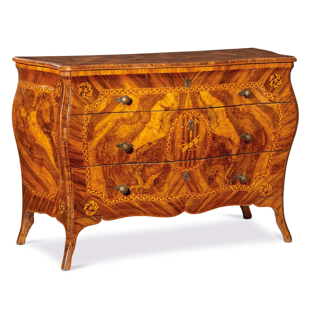 A PAIR OF LOMBARD COMMODES, SECOND HALF 18TH CENTURY