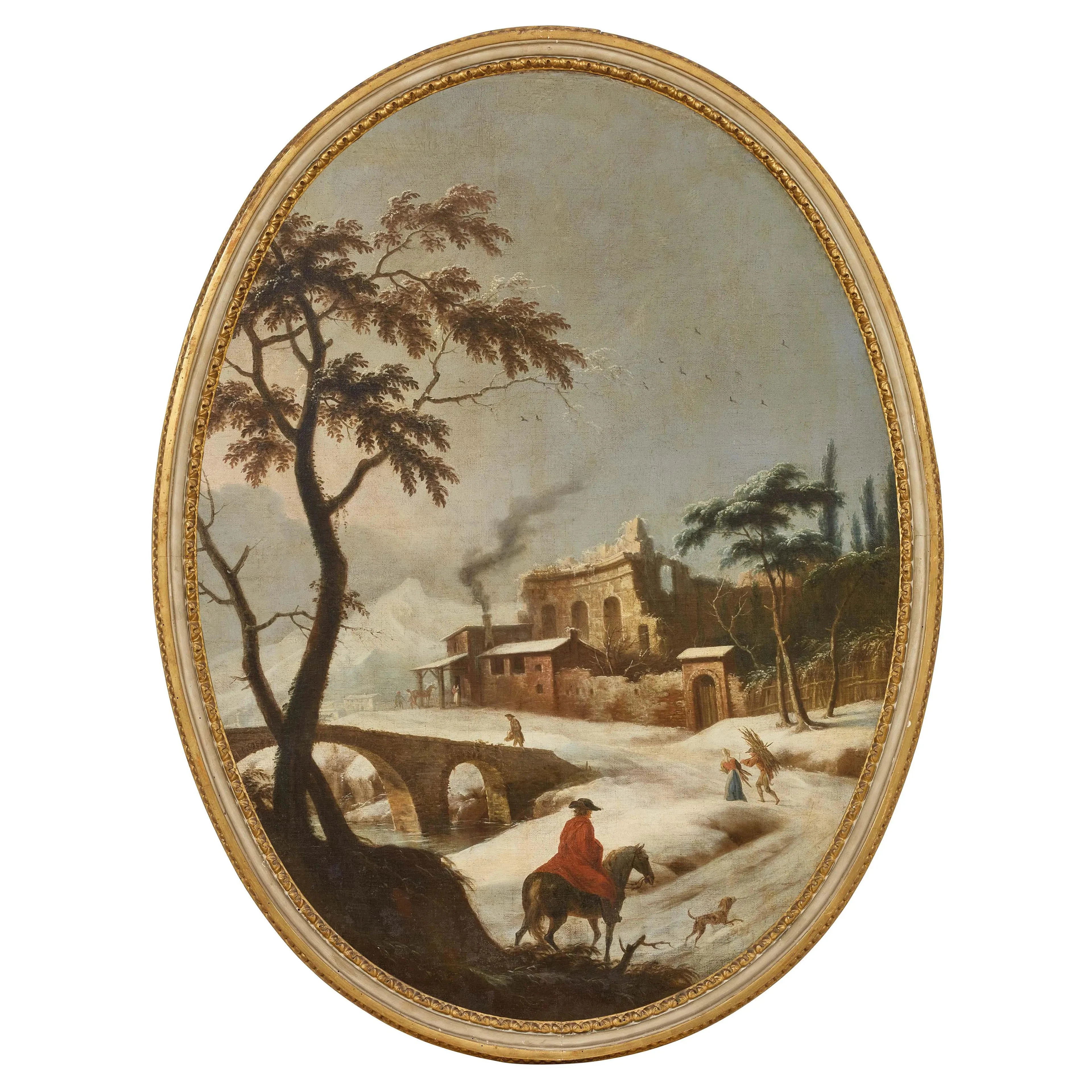 Vittorio Amedeo Cignaroli (Turin, 1730 - 1800), allegory of winter