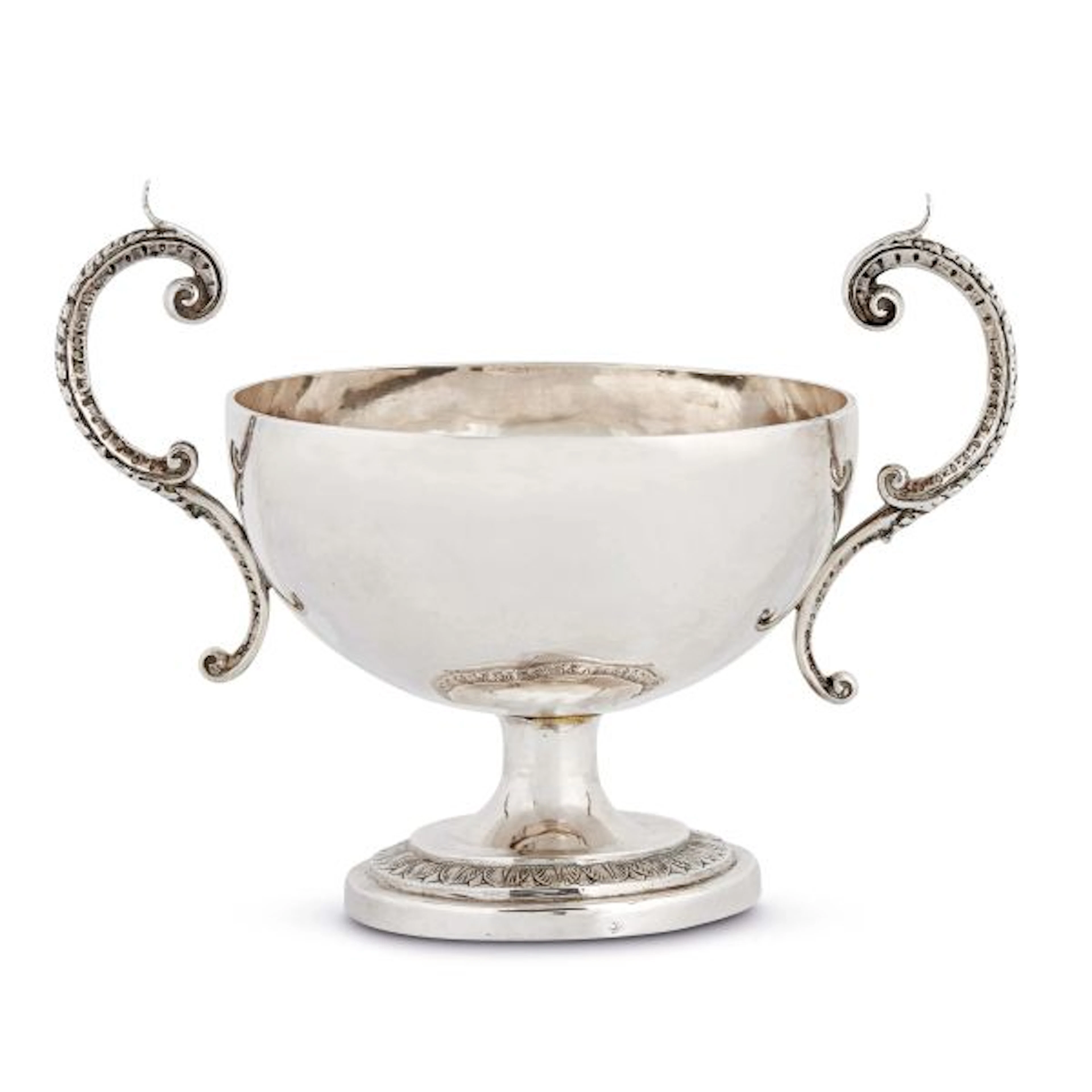 A SILVER TAZZA, ROME, 19TH CENTURY