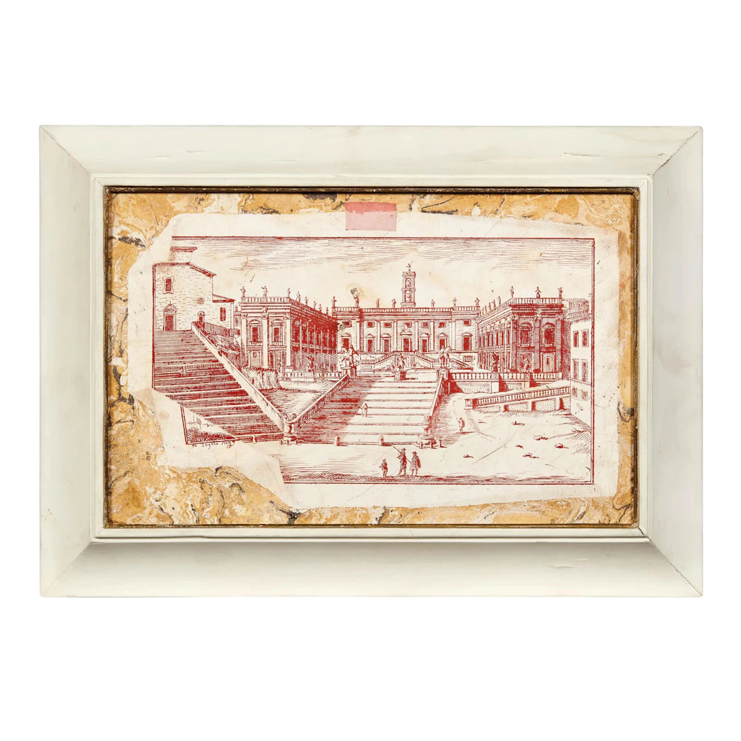 A PAIR OF ROMAN PANELS, 18TH CENTURY