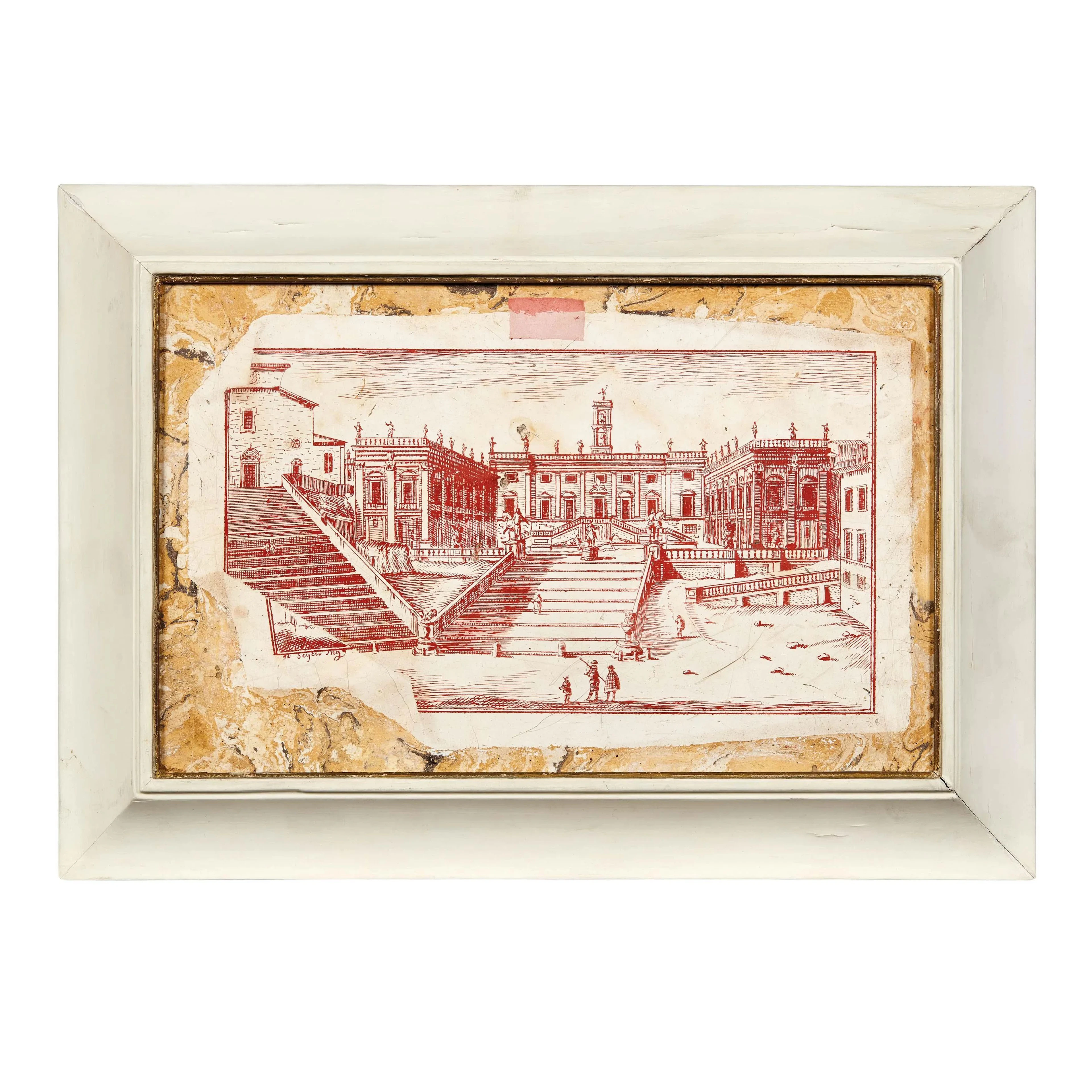 A PAIR OF ROMAN PANELS, 18TH CENTURY
