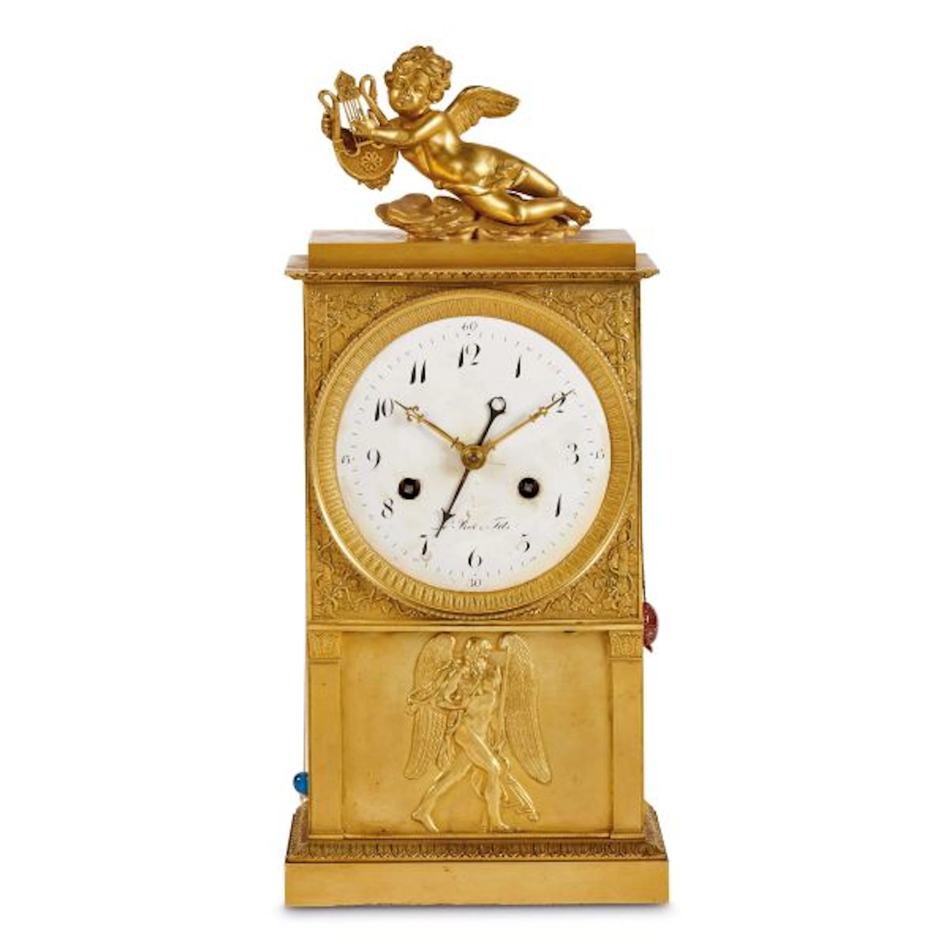 A FRENCH MANTEL CLOCK, 19TH CENTURY