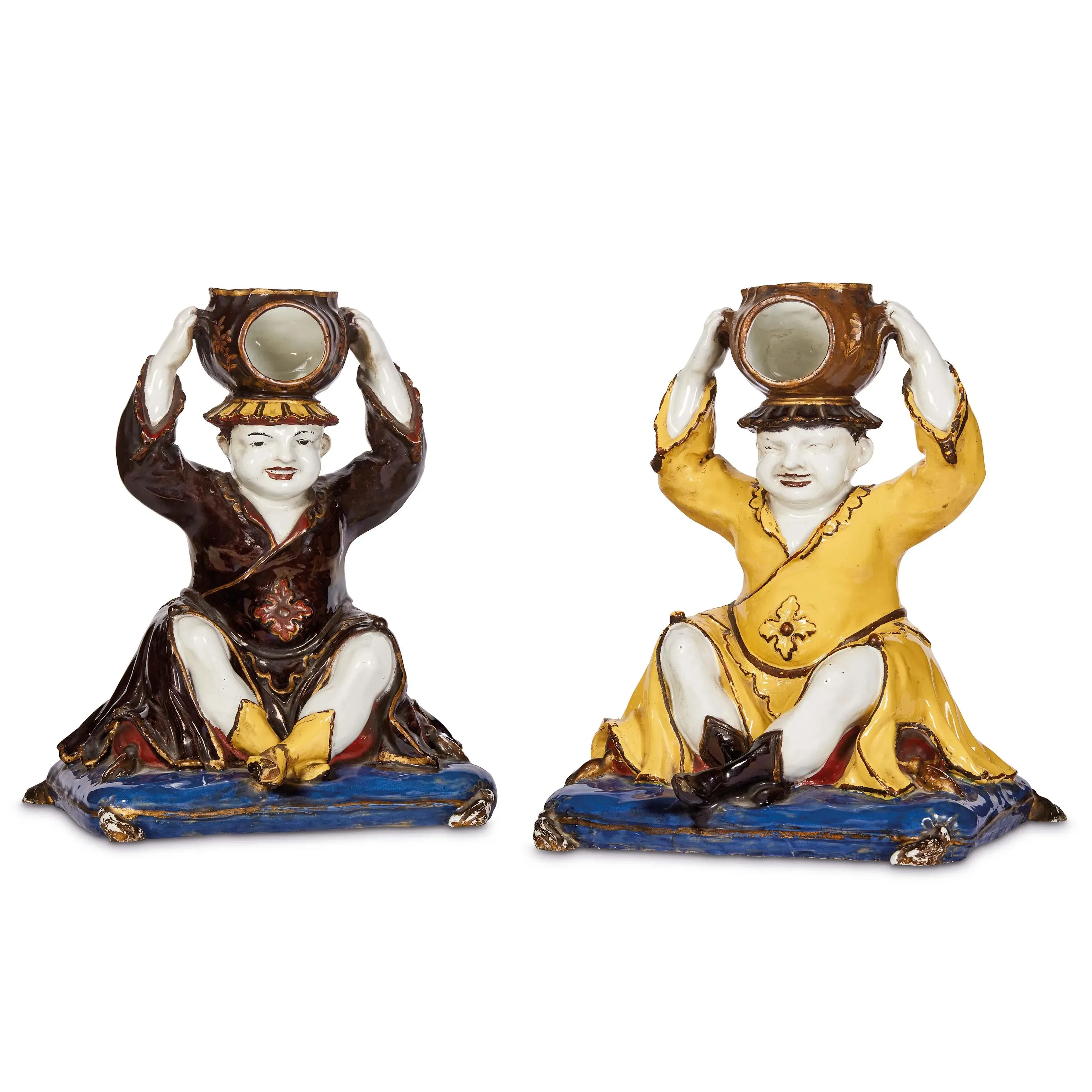 A PAIR OF CLERICI PAGÒ CLOCK STANDS, MILAN, 1745–1770