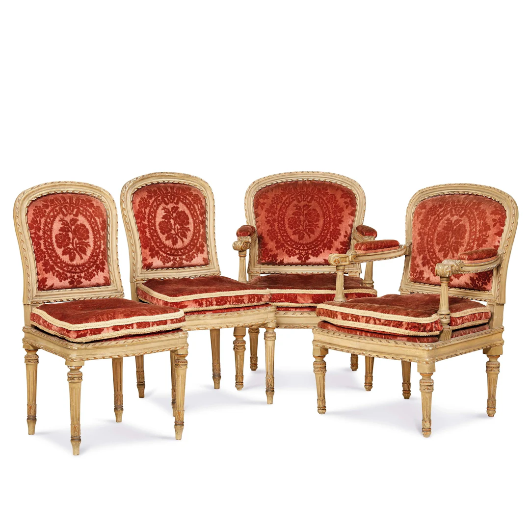 A NORTHERN ITALY SUITE FURNITURE SET, LATE 18TH CENTURY