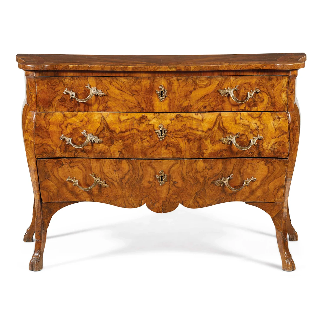 A PAIR OF LOMBARD COMMODES, 18TH CENTURY