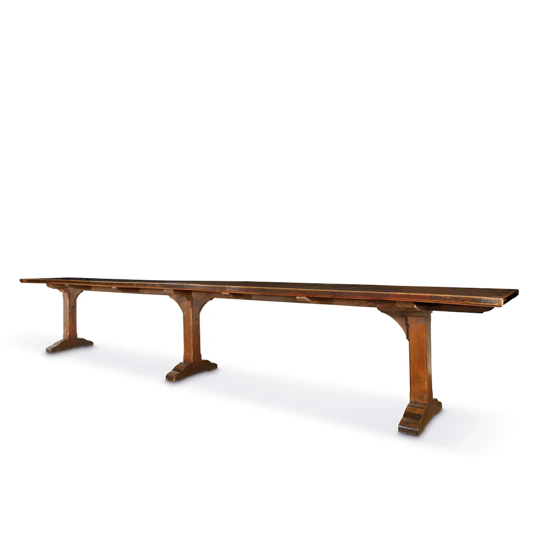 A LARGE CENTRAL ITALY FRATINO TABLE IN THE RENAISSANCE STYLE, LATE 19TH CENTURY