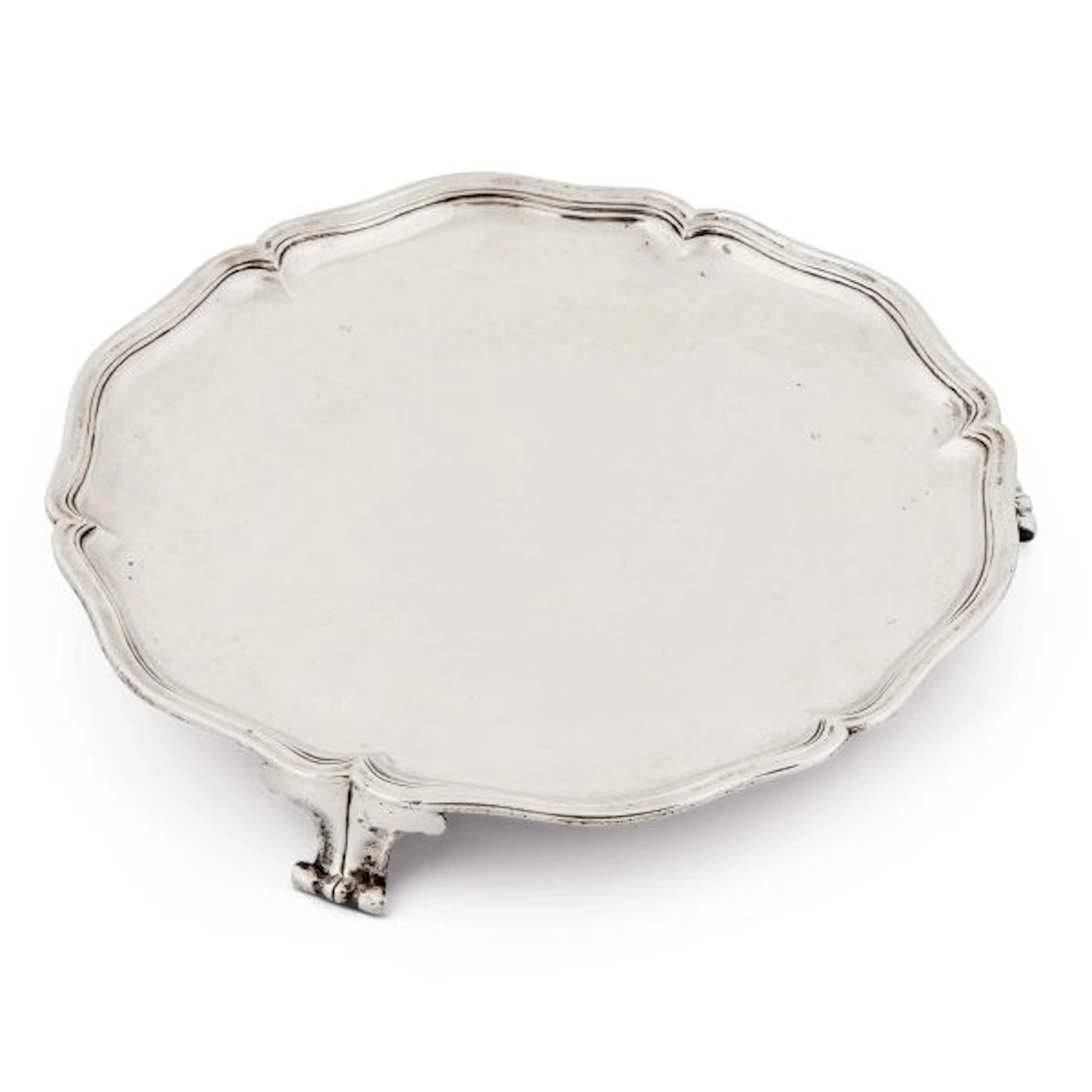 A SILVER SALVER, PROBABLY VICENZA, 18TH CENTURY
