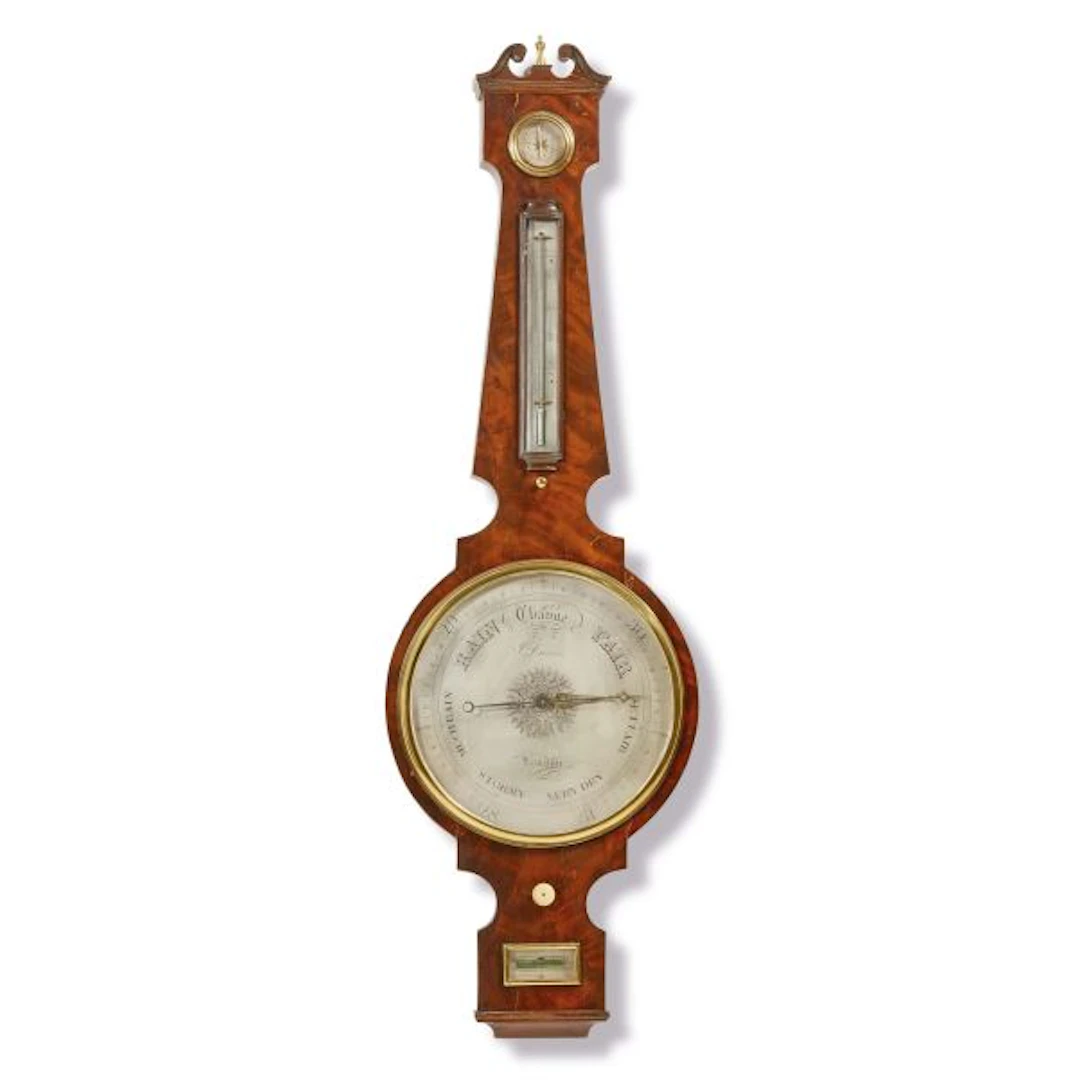 AN ENGLISH BAROMETER, 19TH CENTURY