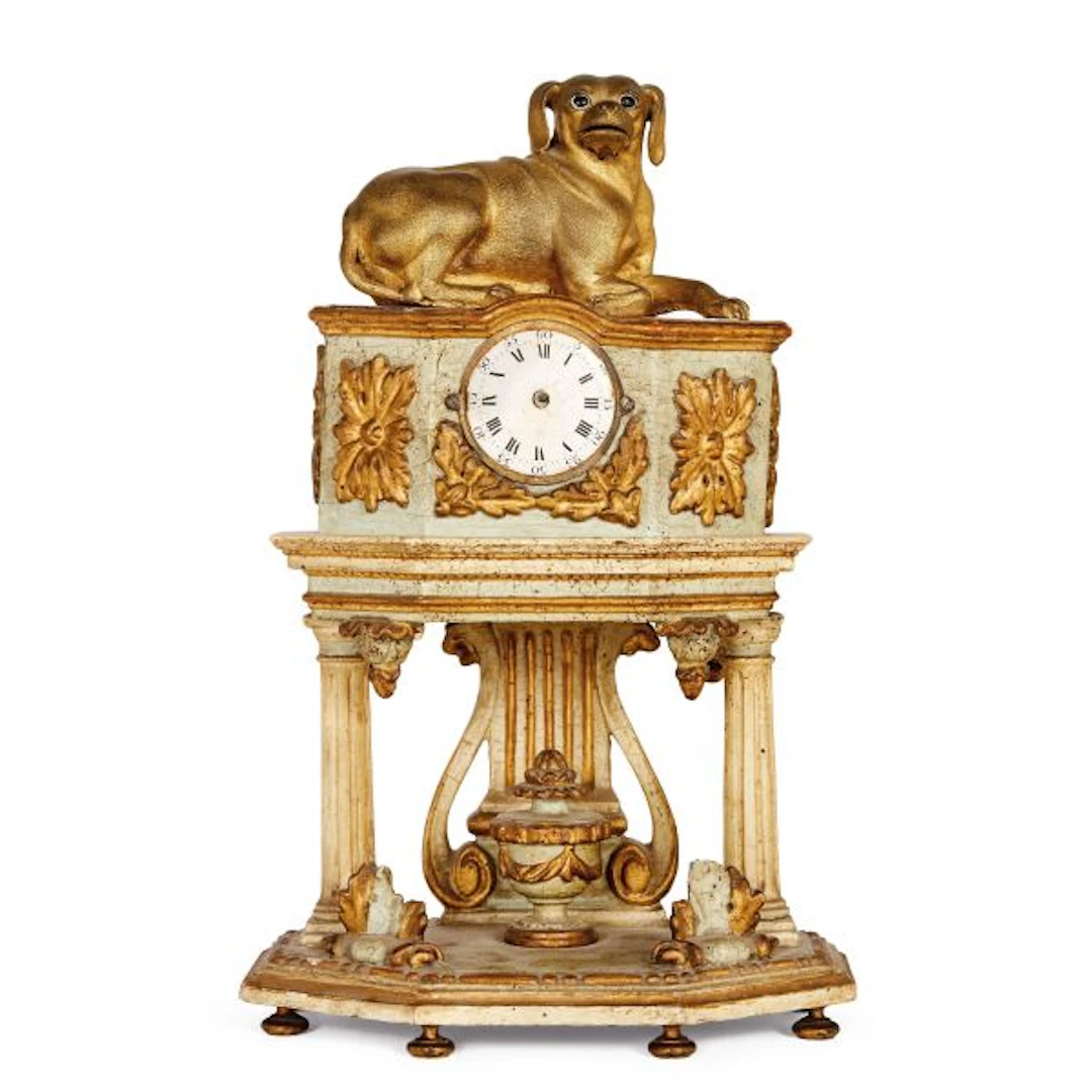 A NORTHERN ITALY TABLE CLOCK, LATE 18TH CENTURY