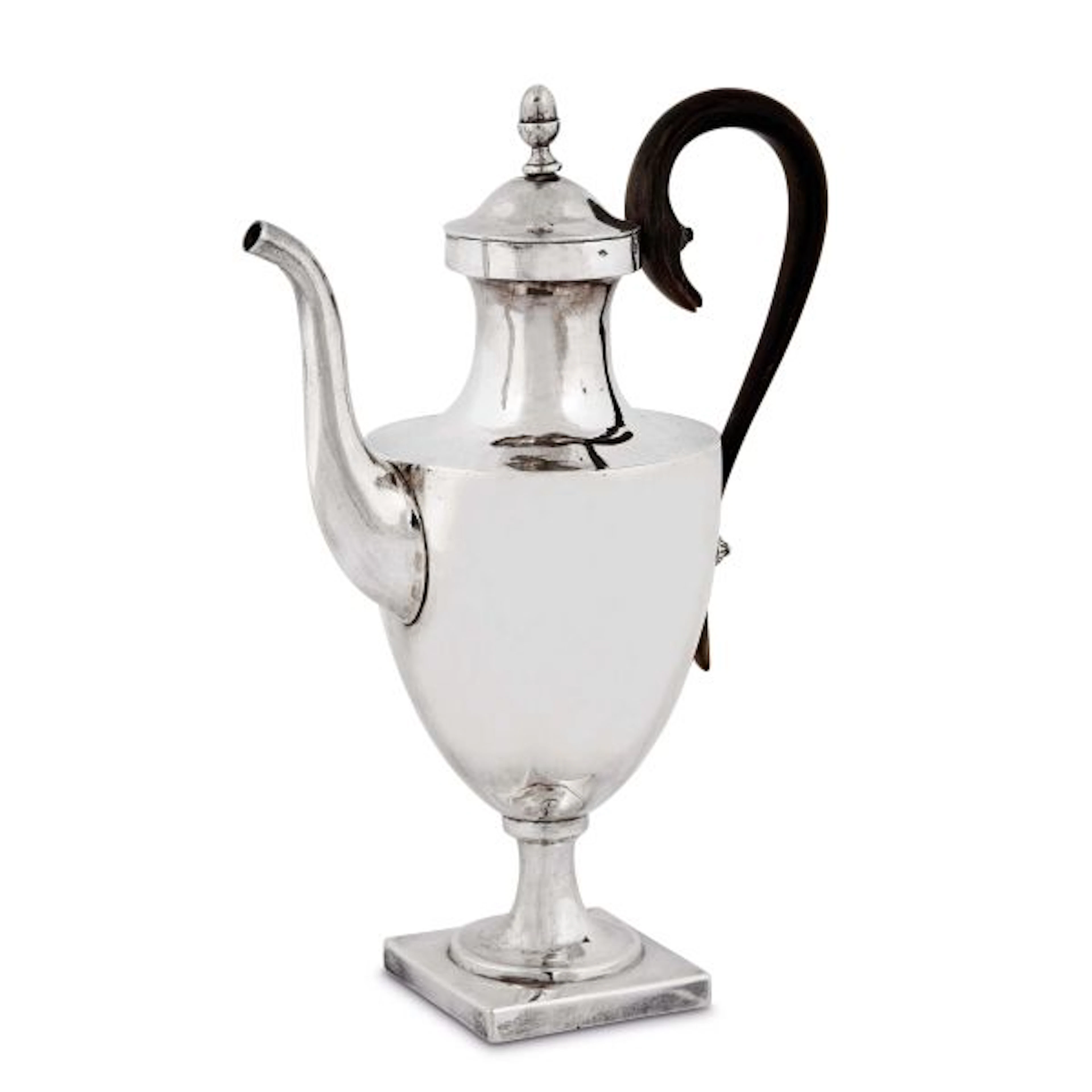 A SILVER COFFEE POT, ROME, FIRST HALF 19TH CENTURY