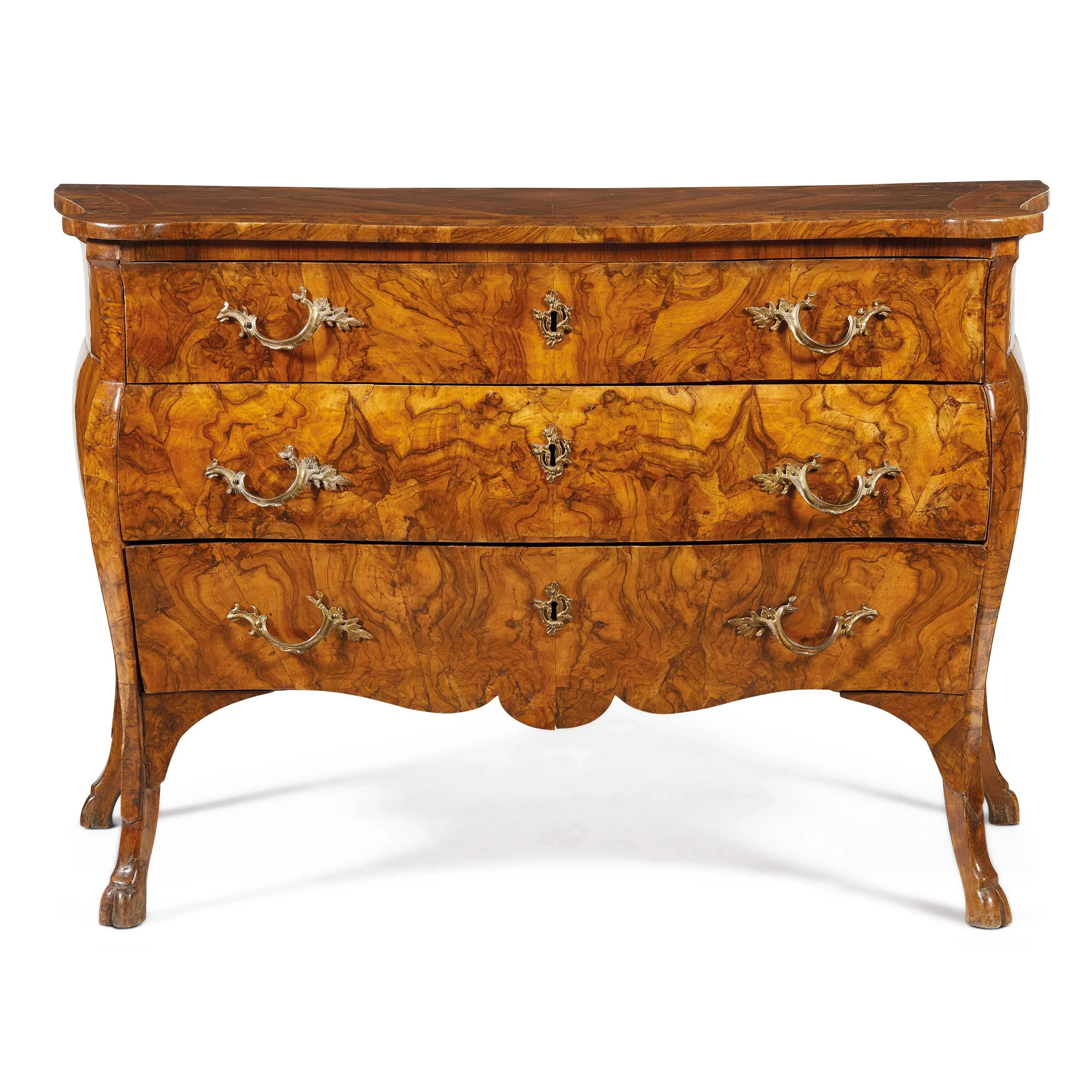 A PAIR OF LOMBARD COMMODES, 18TH CENTURY