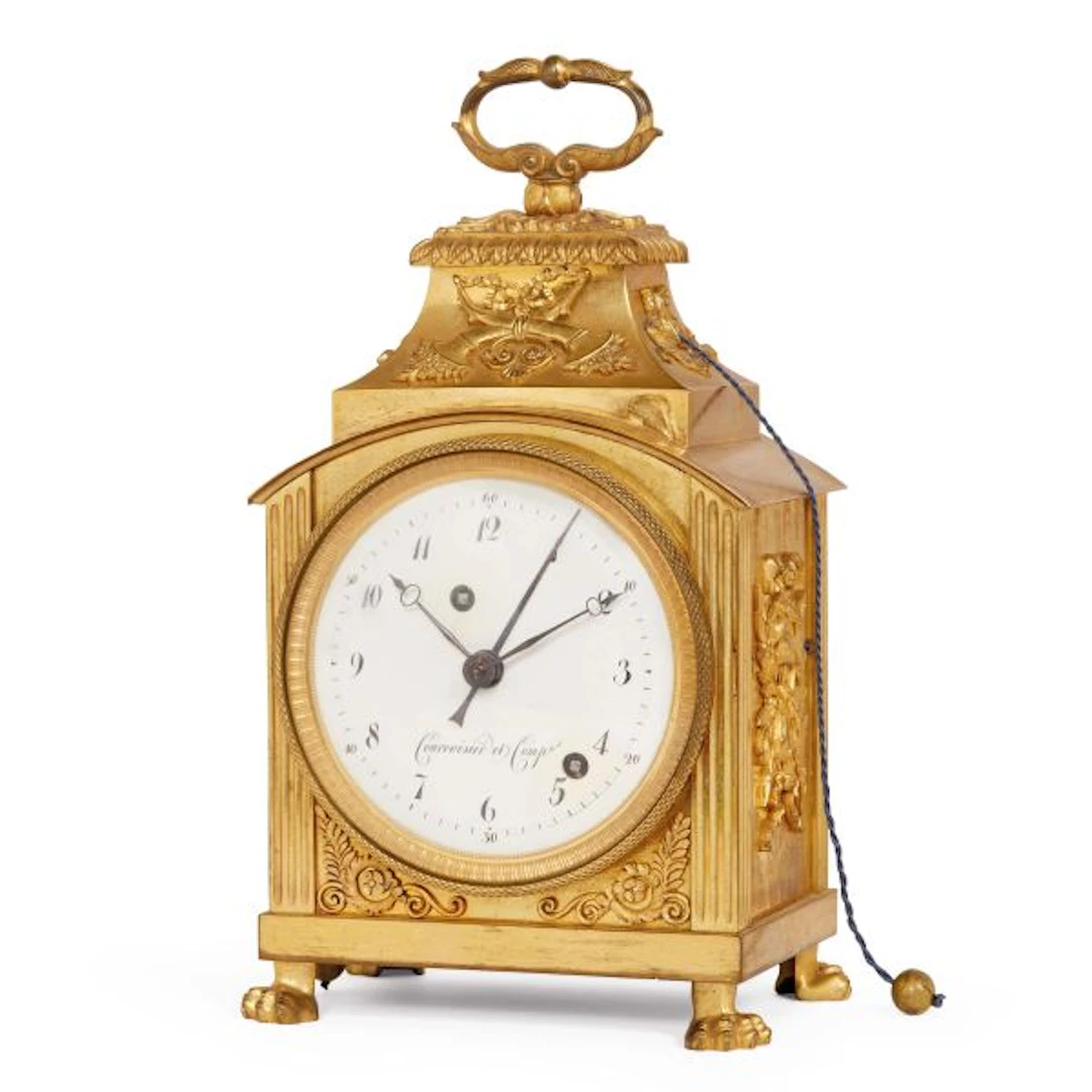 A SWISS PENDULE D'OFFICIER, LA CHAOUX-DE-FONDS, CIRCA 1810