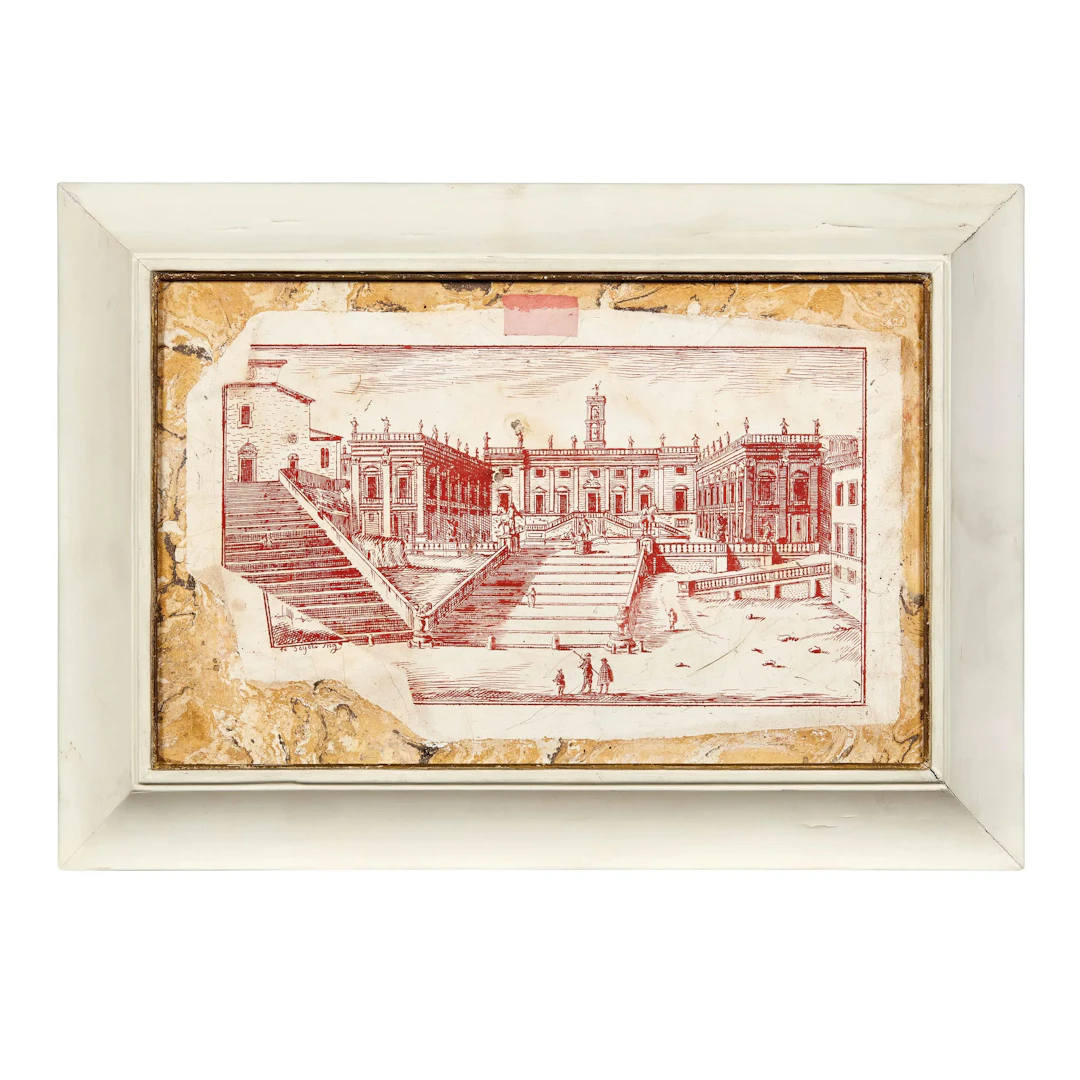 A PAIR OF ROMAN PANELS, 18TH CENTURY