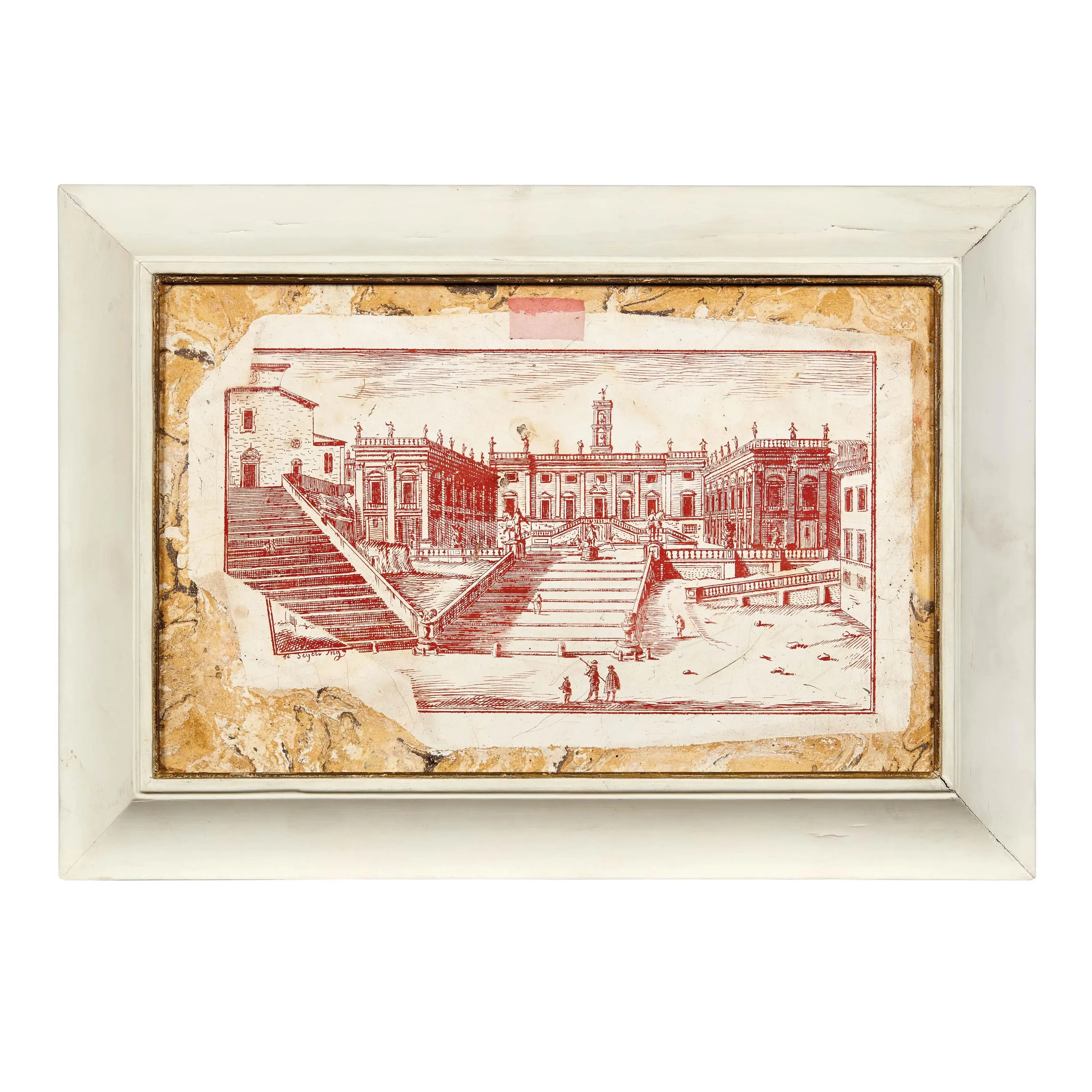 A PAIR OF ROMAN PANELS, 18TH CENTURY