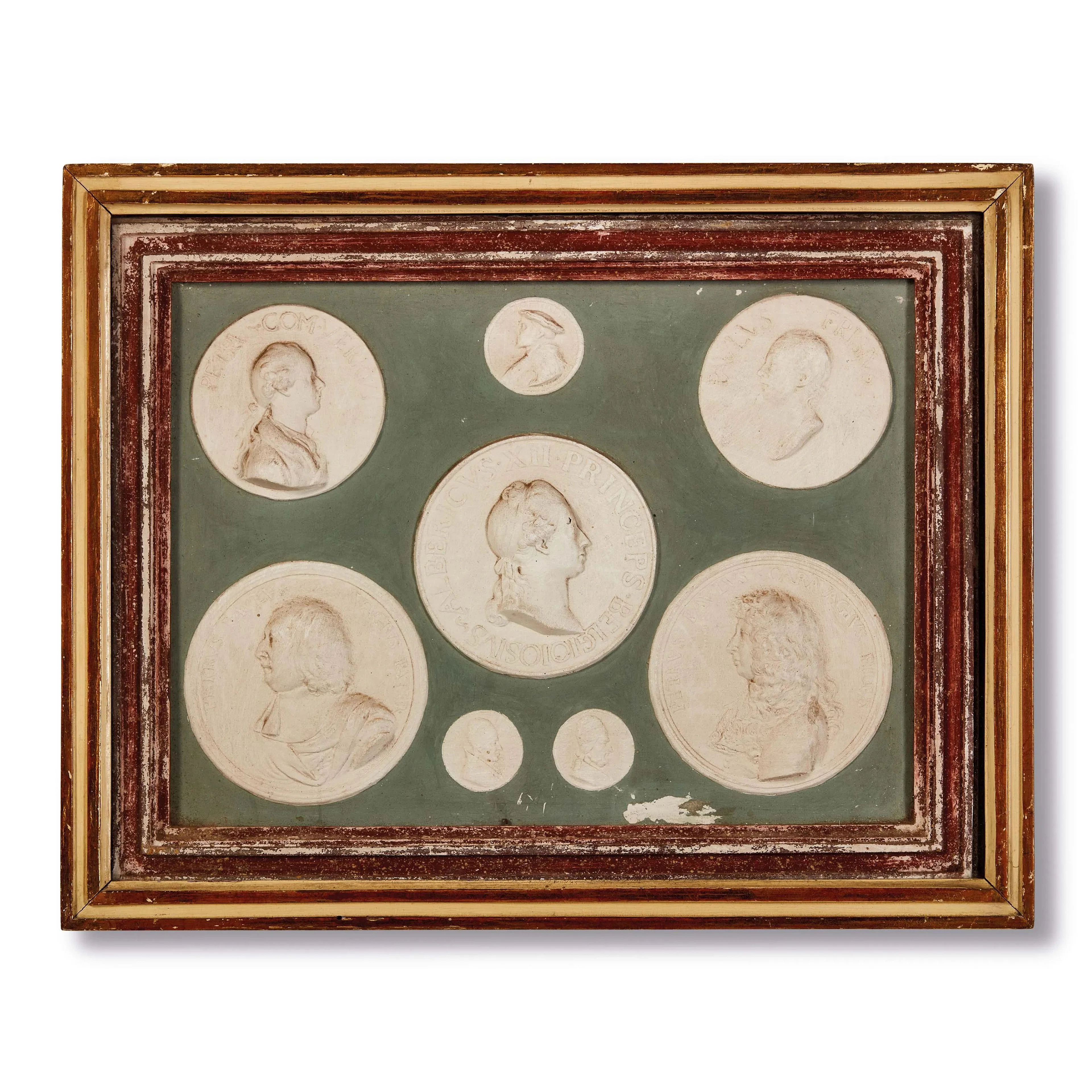 SEVEN ROMAN PANELS, NEOCLASSICAL PERIOD