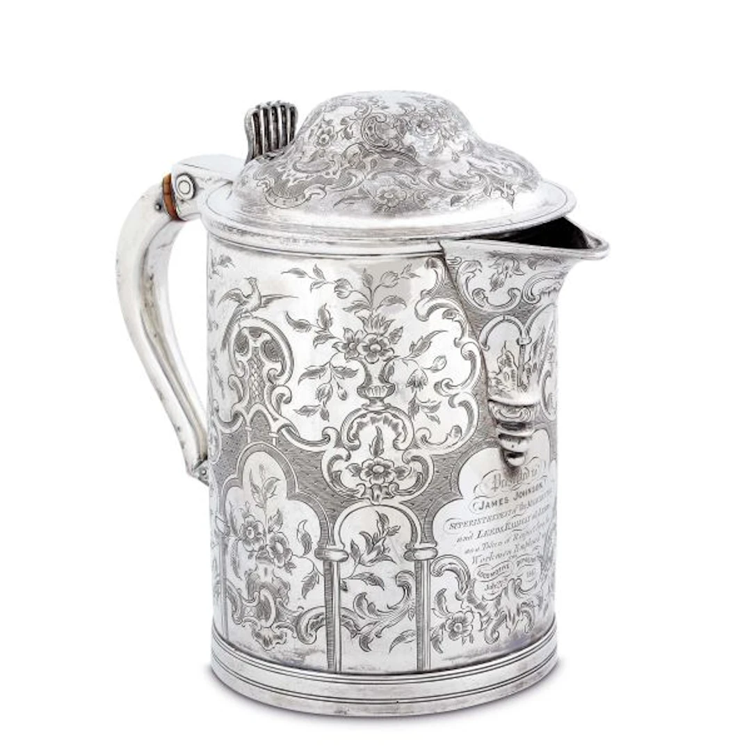 A SILVER TANKARD, ROBERT GARRARD I, LONDON, 1798