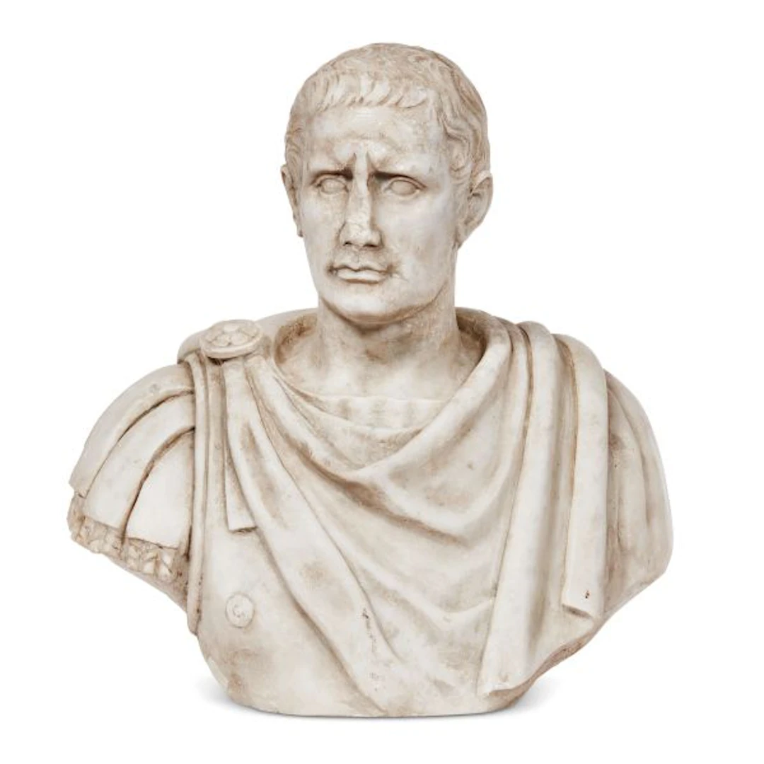 A ROMAN BUST, 19TH CENTURY