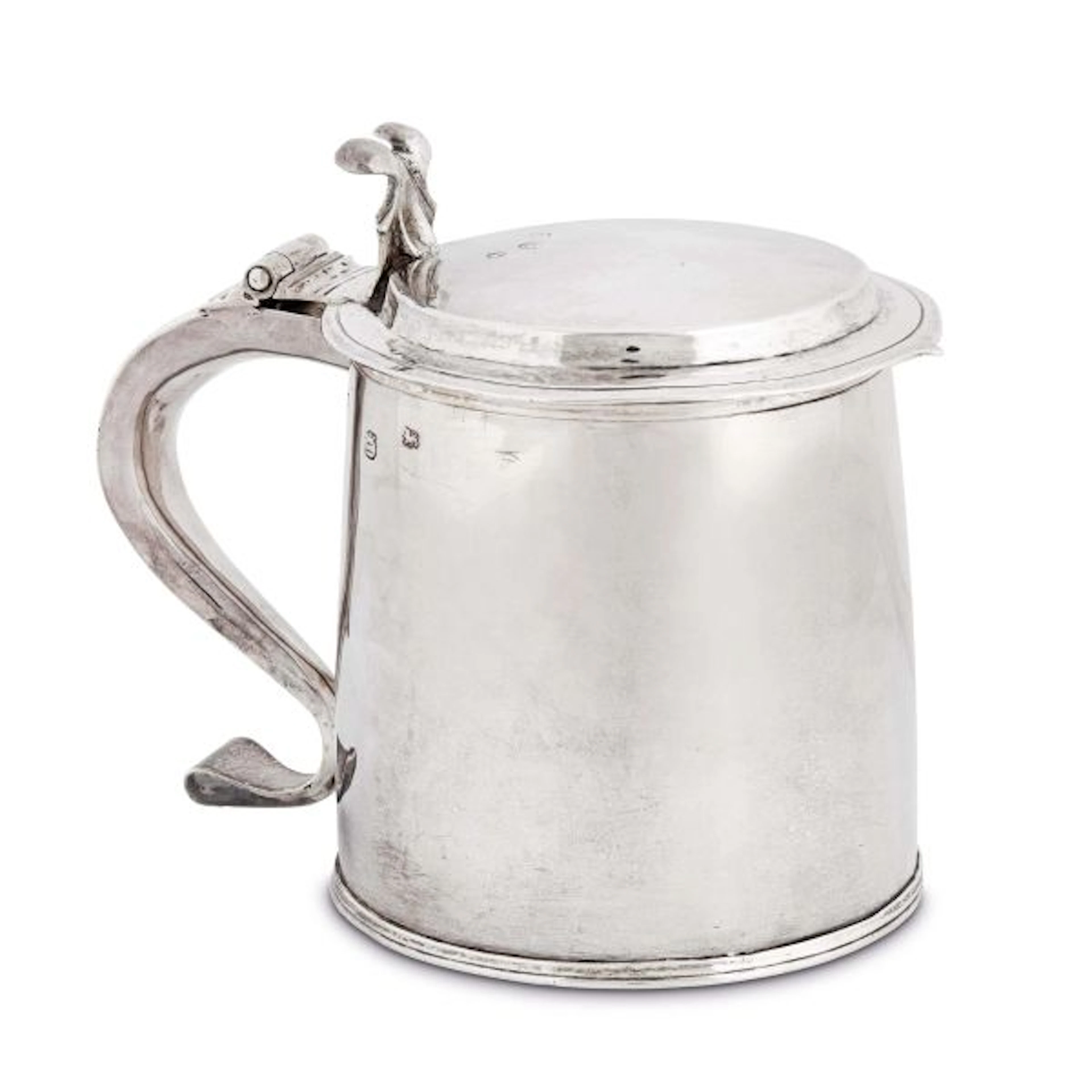 A SILVER TANKARD, PROBABLY WILLIAM MOUSE THE YOUNGER, LONDON, 1673/74