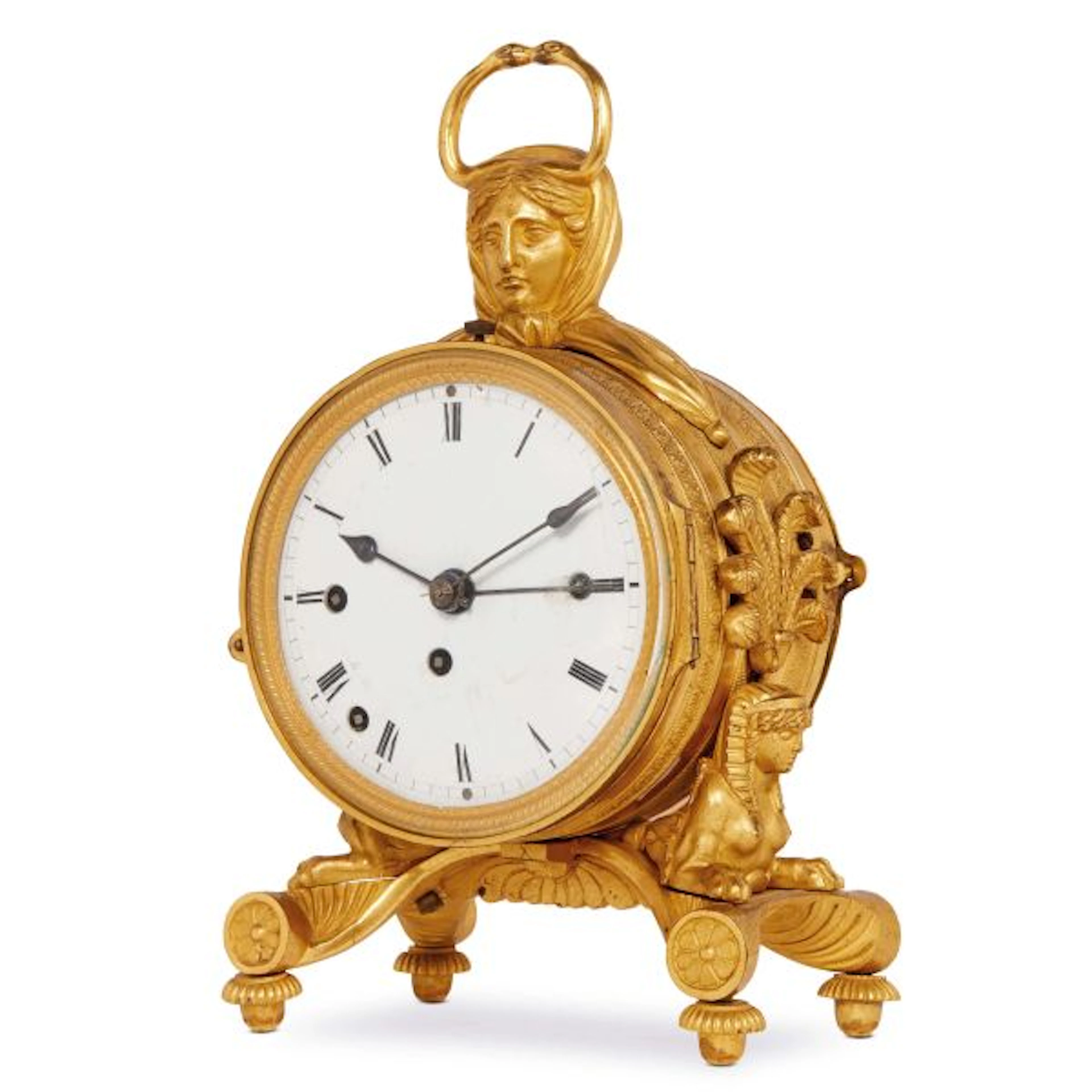 A FRENCH PENDULE D'OFFICIER, EARLY 19TH CENTURY