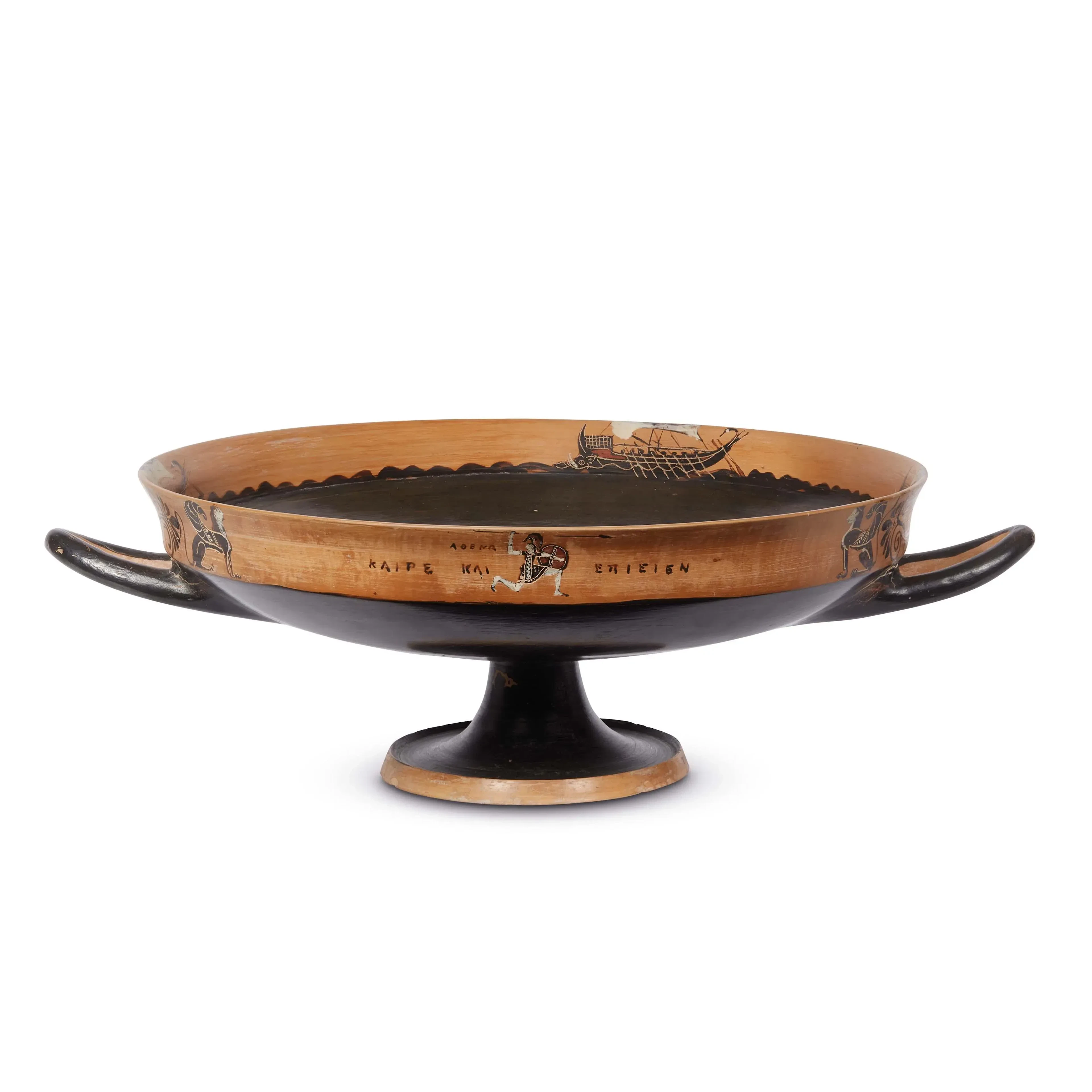 A LARGE ATTIC KYLIX, 19TH CENTURY