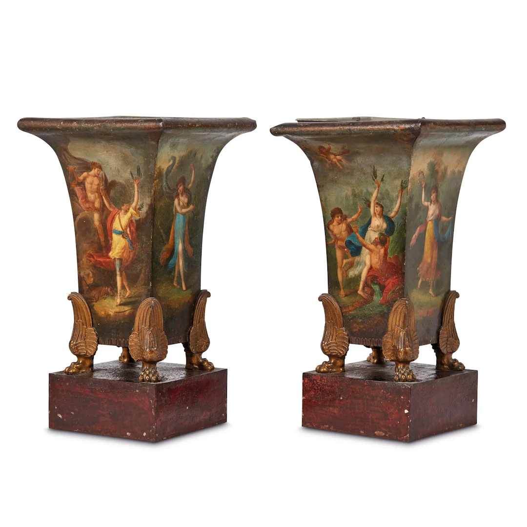 A PAIR OF NORTHERN ITALY VASES, EARLY 19TH CENTURY