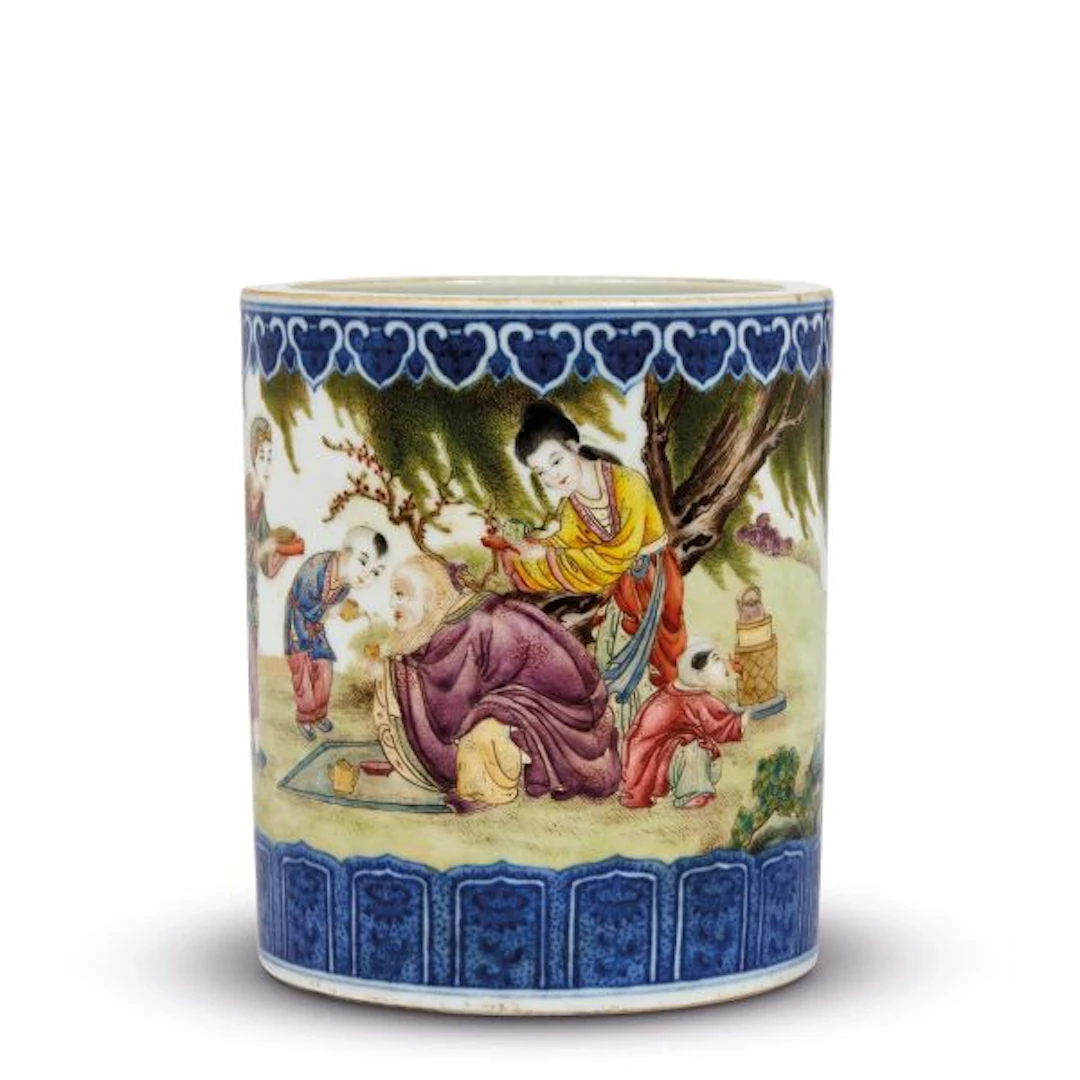 BRUSH POT, CHINA, REPUBLIC PERIOD, 20TH CENTURY