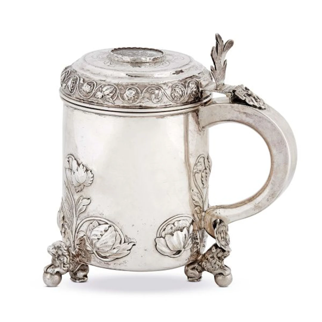 A SILVER TANKARD, BERGEN, NORWAY, 20TH CENTURY