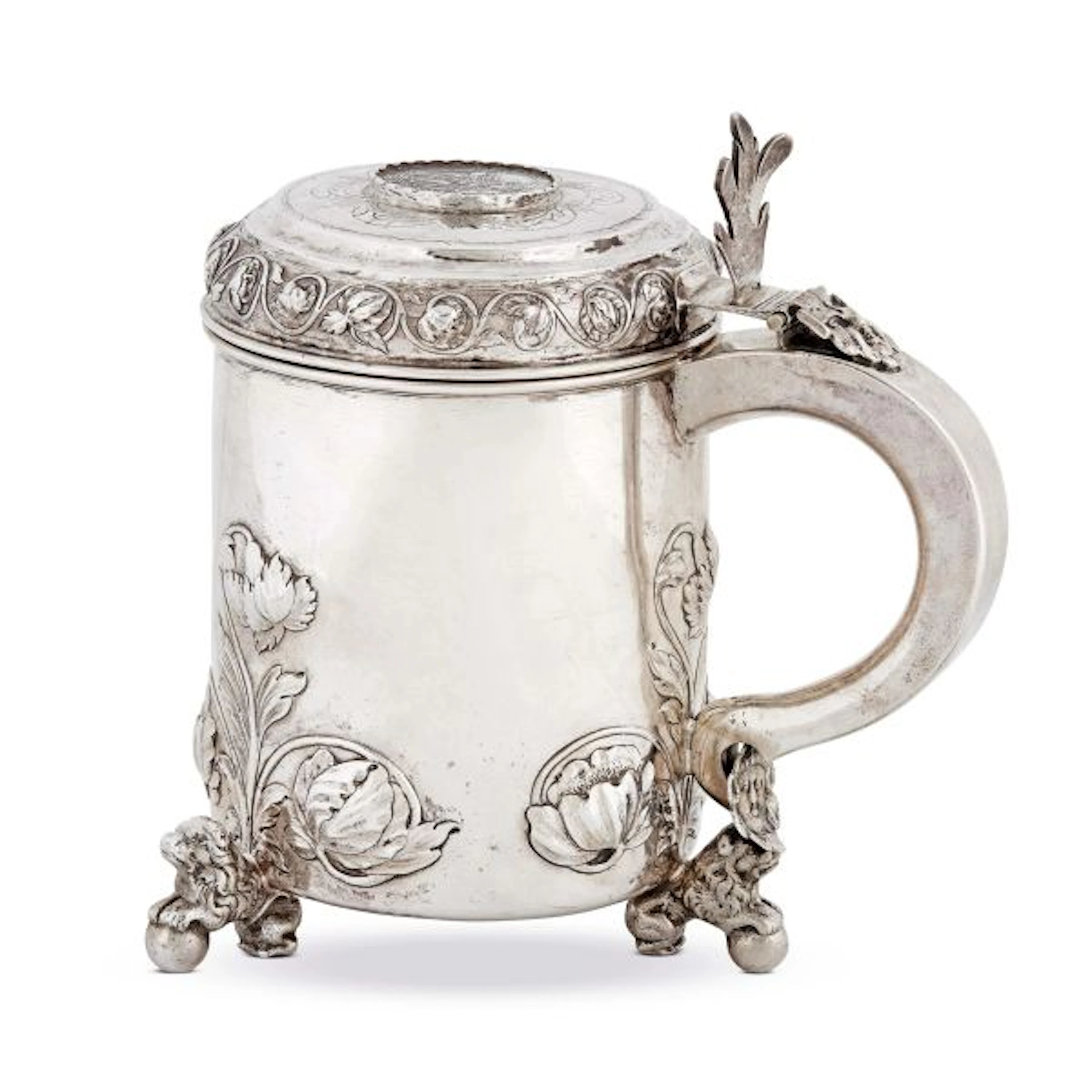 A SILVER TANKARD, BERGEN, NORWAY, 20TH CENTURY