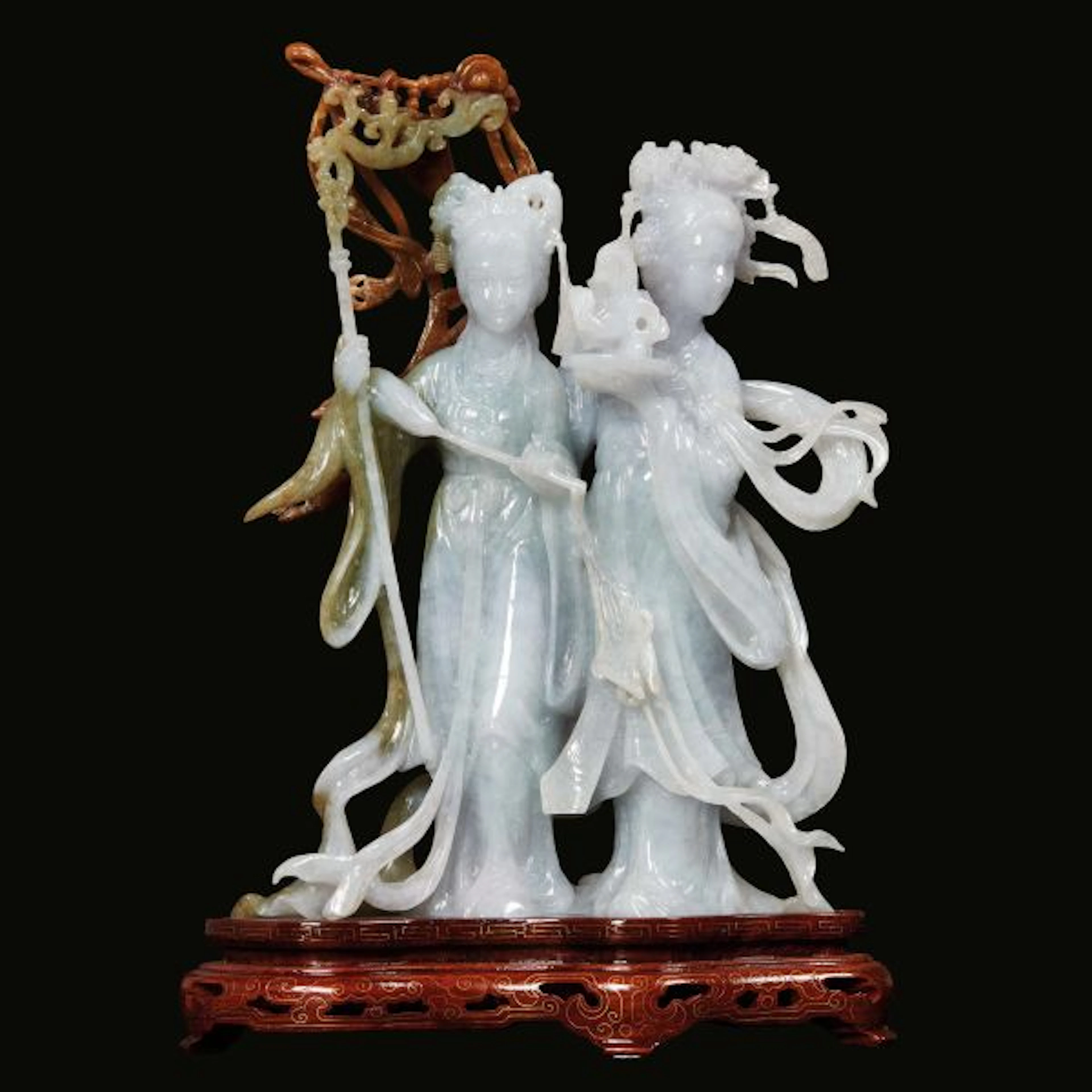 A JADEITE CARVING, CHINA, 20TH CENTURY