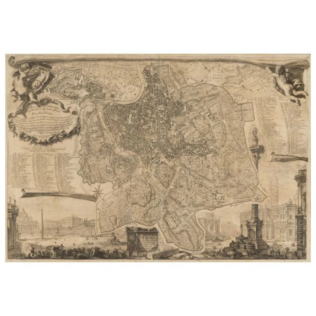 Giambattista Nolli : Giambattista Nolli - Auction WORKS ON PAPER: